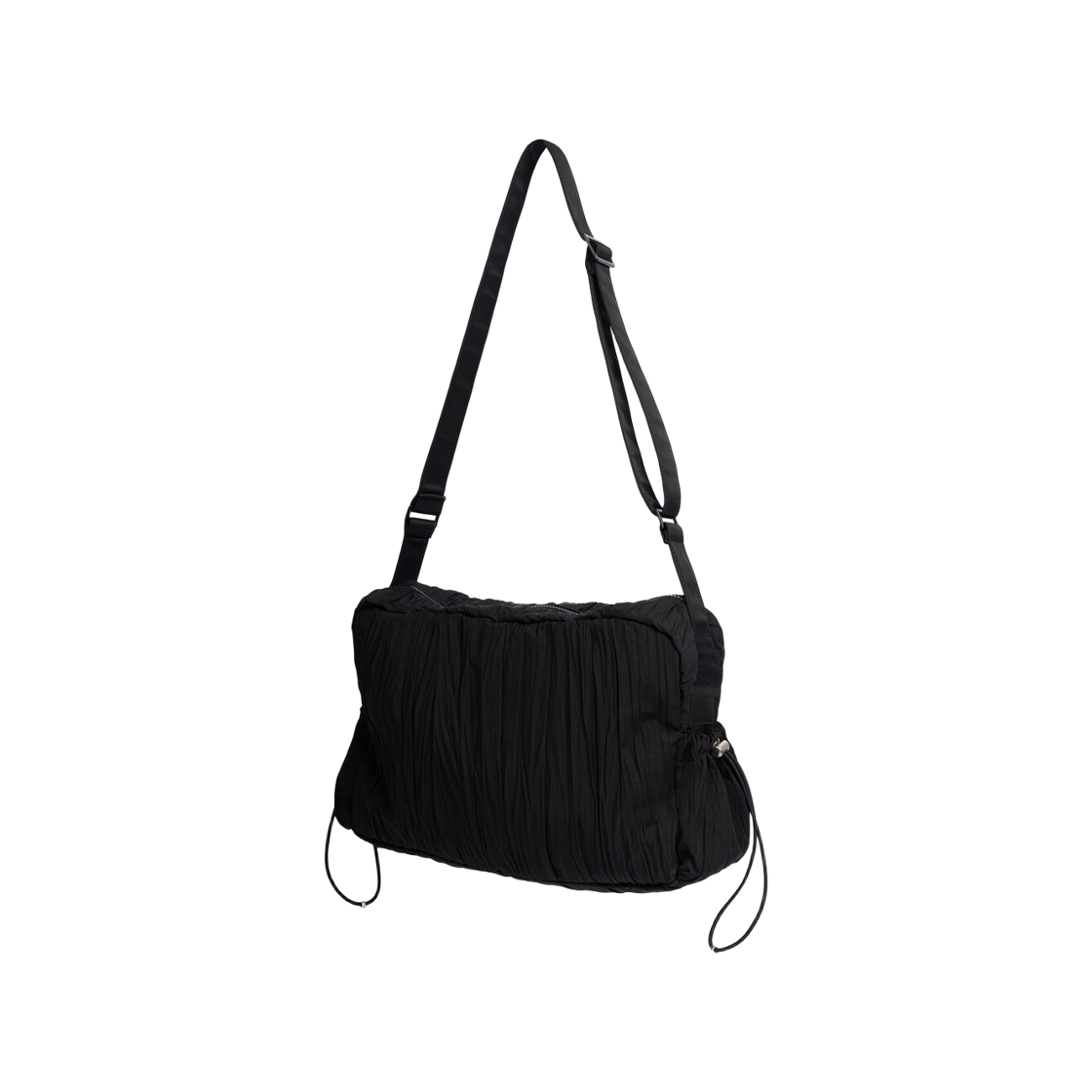 하아카이브 x 츠통령 플리츠 하이브리드 숄더 크로스백(Hah Archive x CTR Pleats Hybrid Shoulder Crossbody Bag Black) - 2