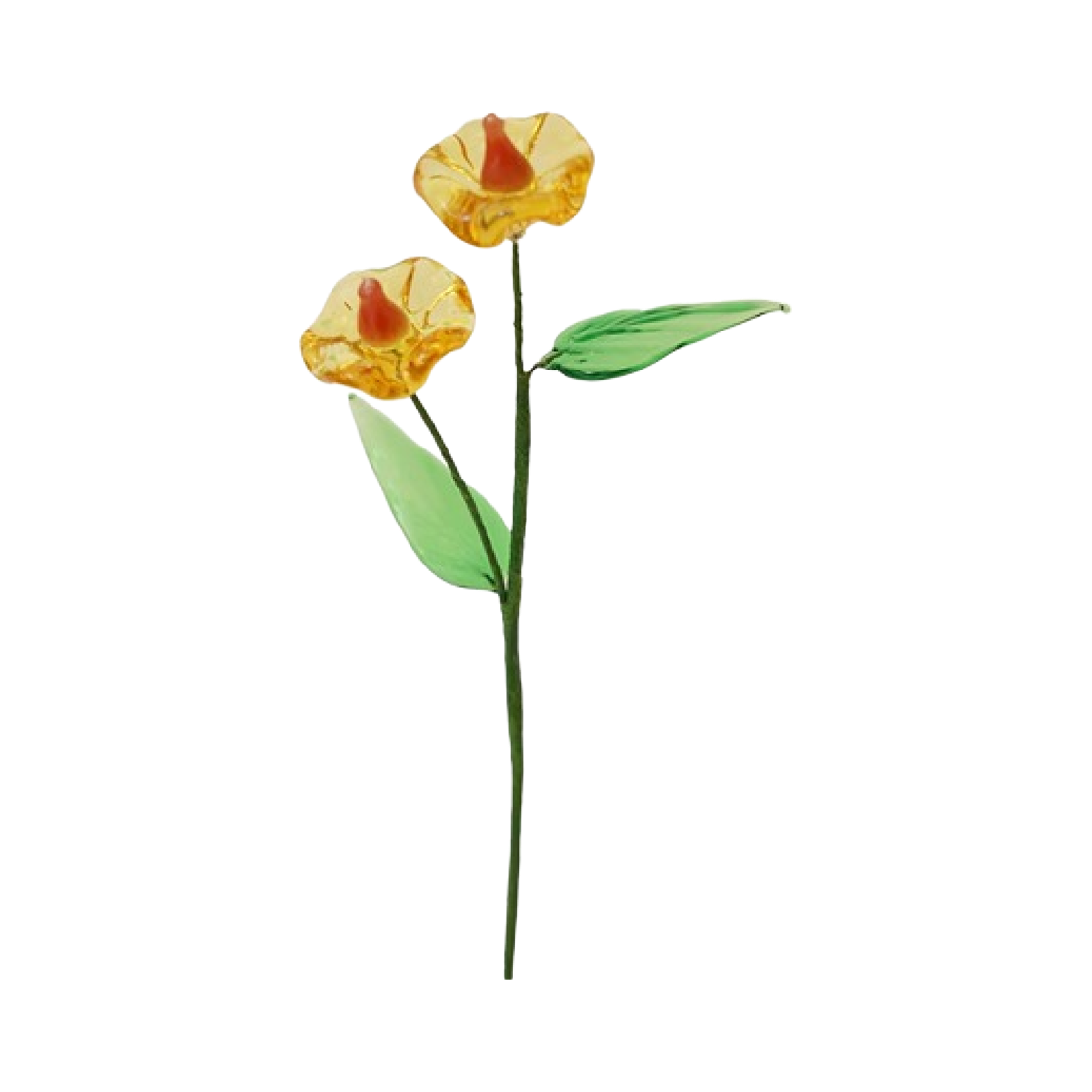 이노메싸 아티피셜 글라스 플라워 아사가오 옐로우 (26593)(INNOMETSA amabro ARTIFICAL GLASS FLOWER)