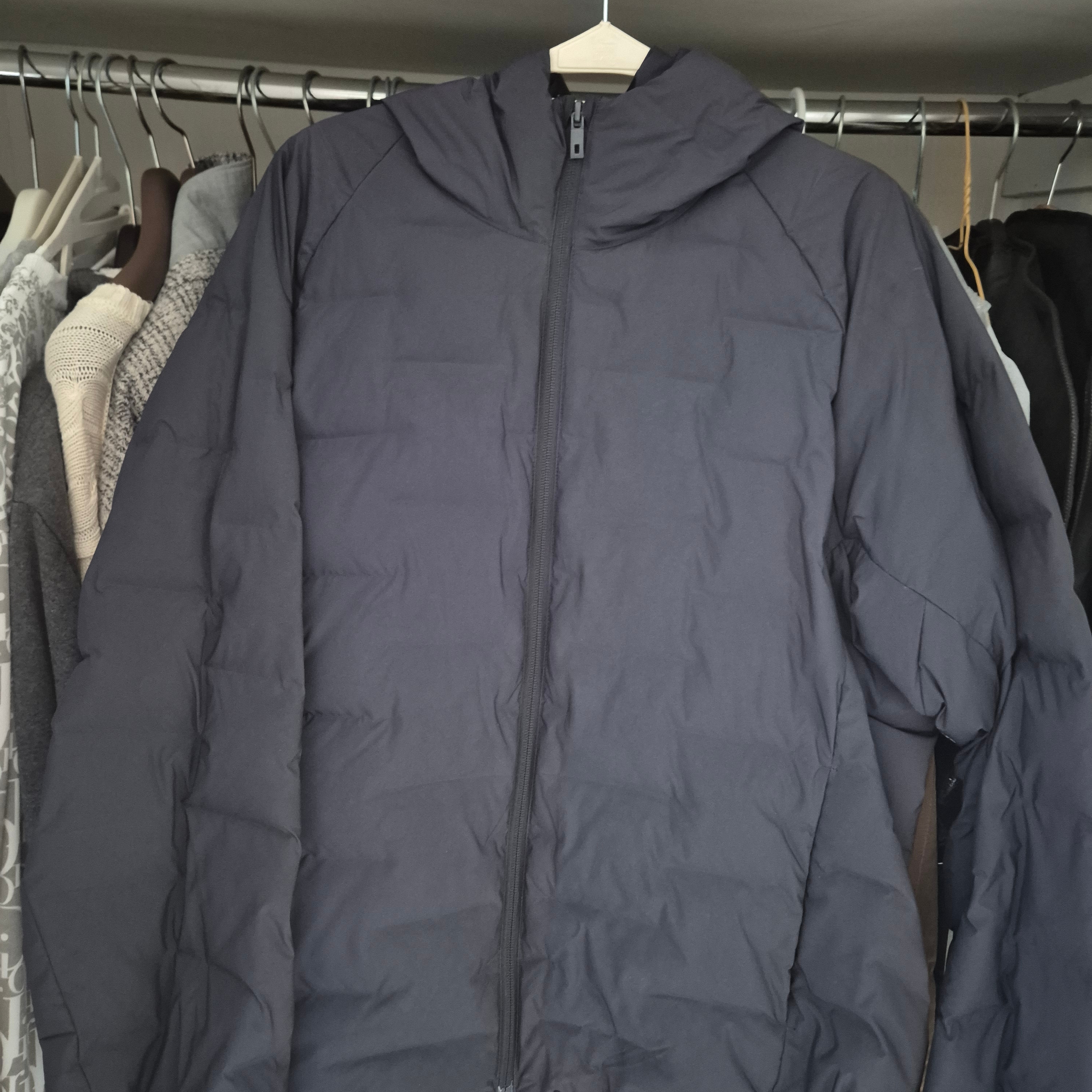 Uniqlo Pufftech Parka Blue - JP 착용 스타일