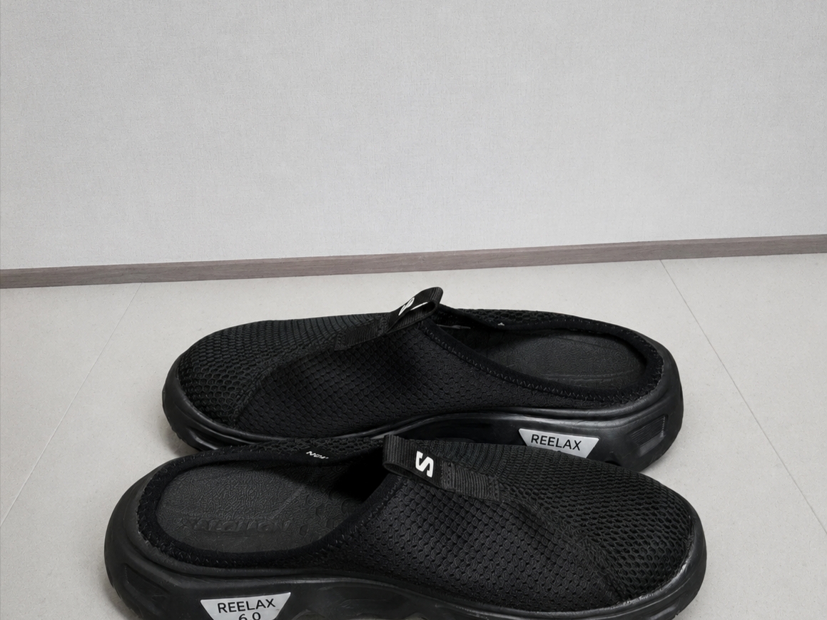 (W) Salomon RX Slide 6.0 Black Alloy 착용 스타일