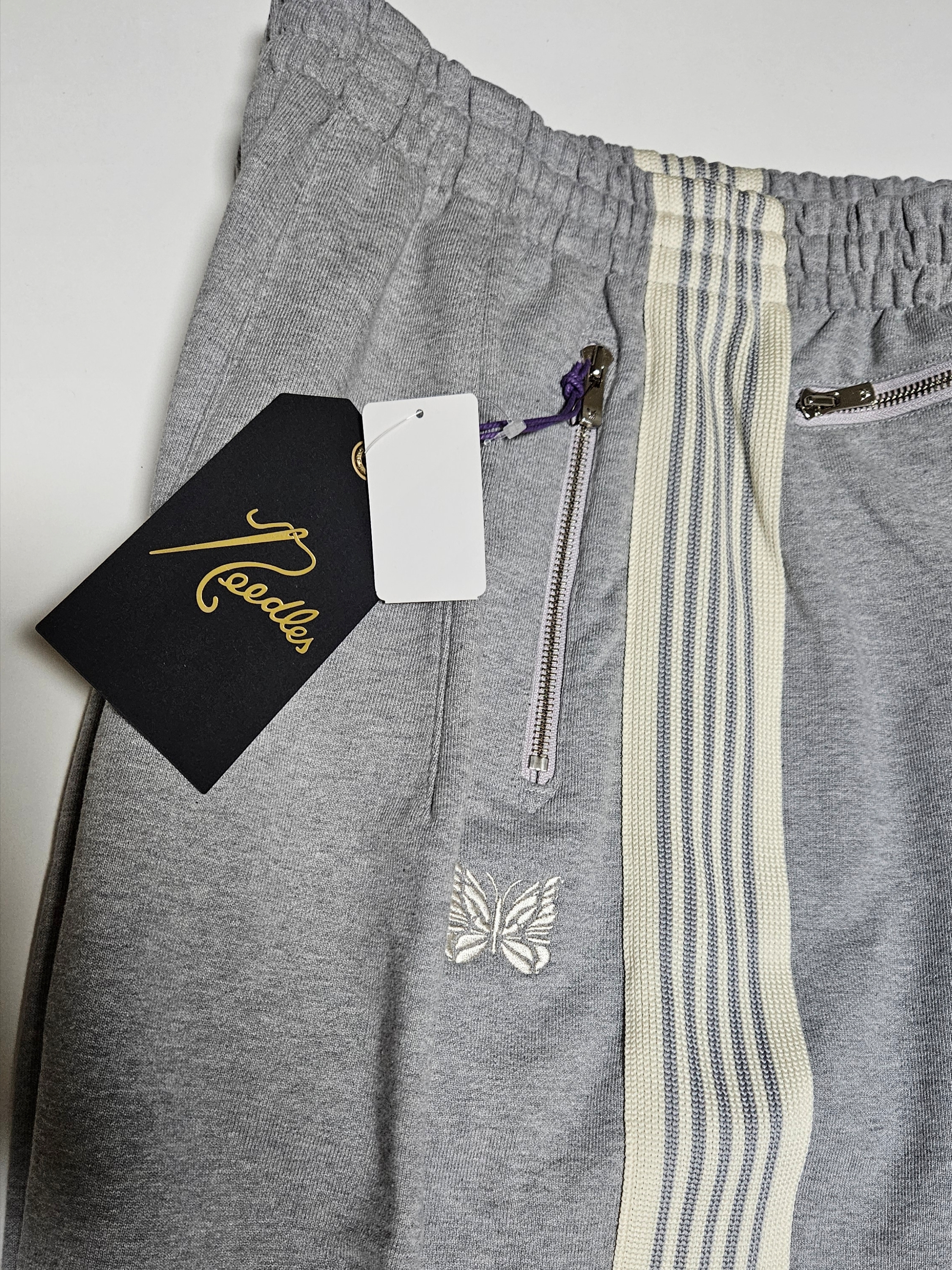 Needles H.D. Track Shorts Grey 착용 스타일