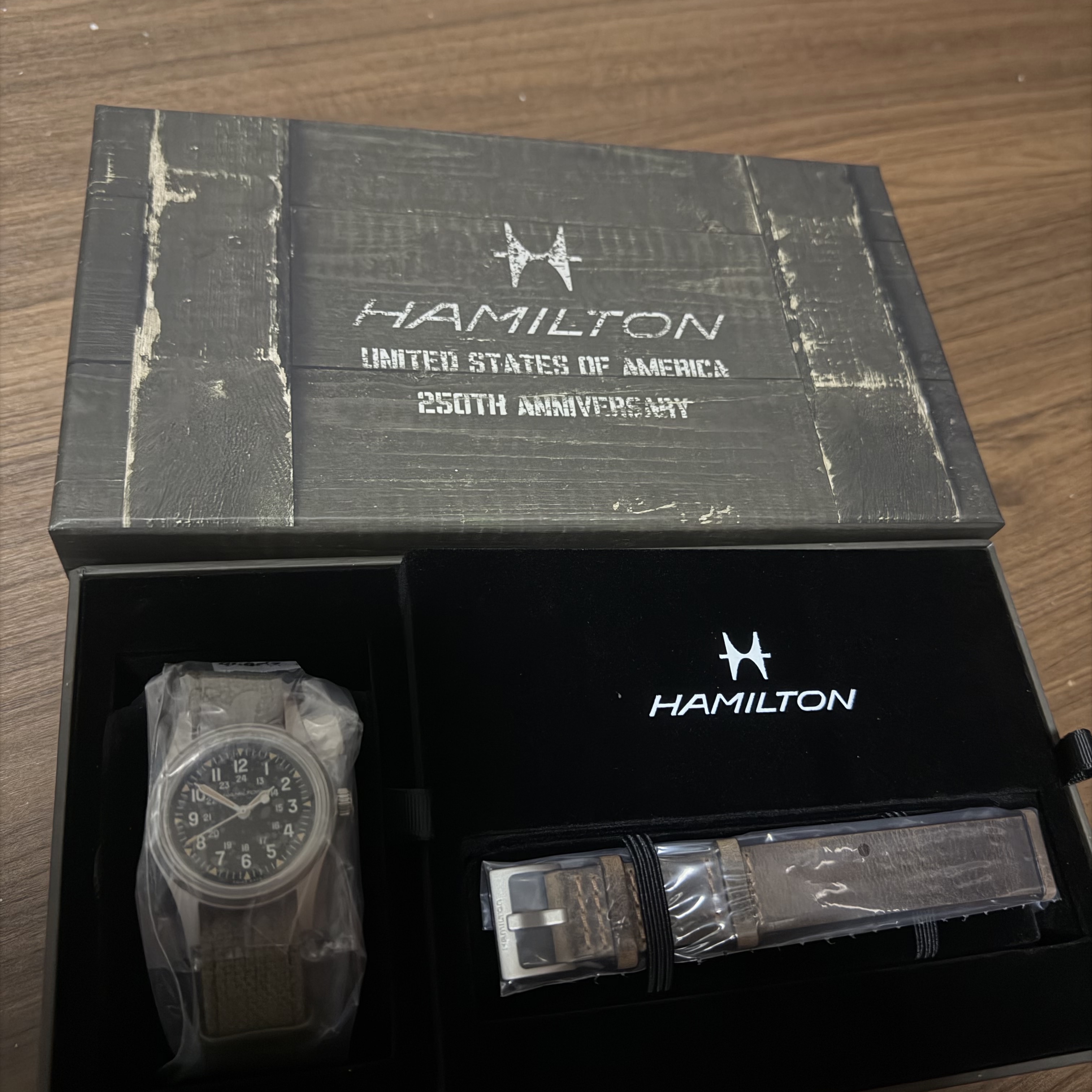 Hamilton Khaki Field Mechanical 36mm Stainless Steel Textile Strap Green Japan Edition 착용 스타일 - 2