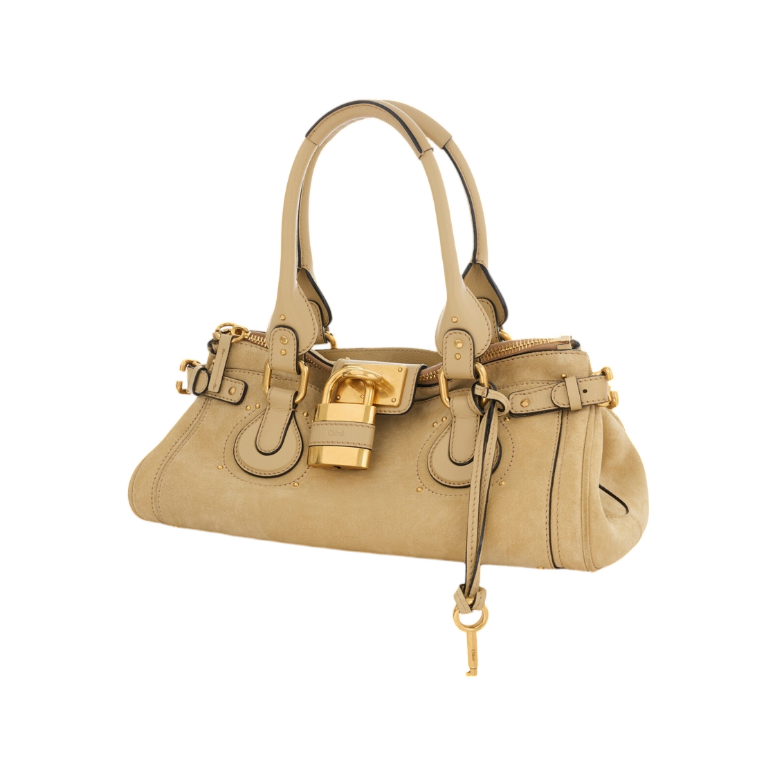 끌로에 패딩턴 백 스웨이드 레더 더스티 베이지(Chloe Paddington Bag in Suede Leather Dusty Beige) - 2