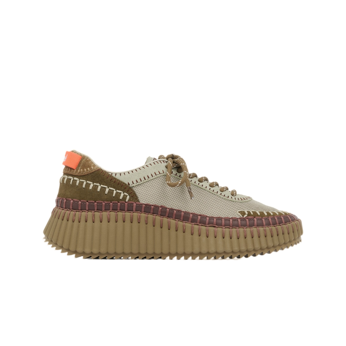 CH26A00RYP23Q (W) Chloe Nama Sneaker Army Green