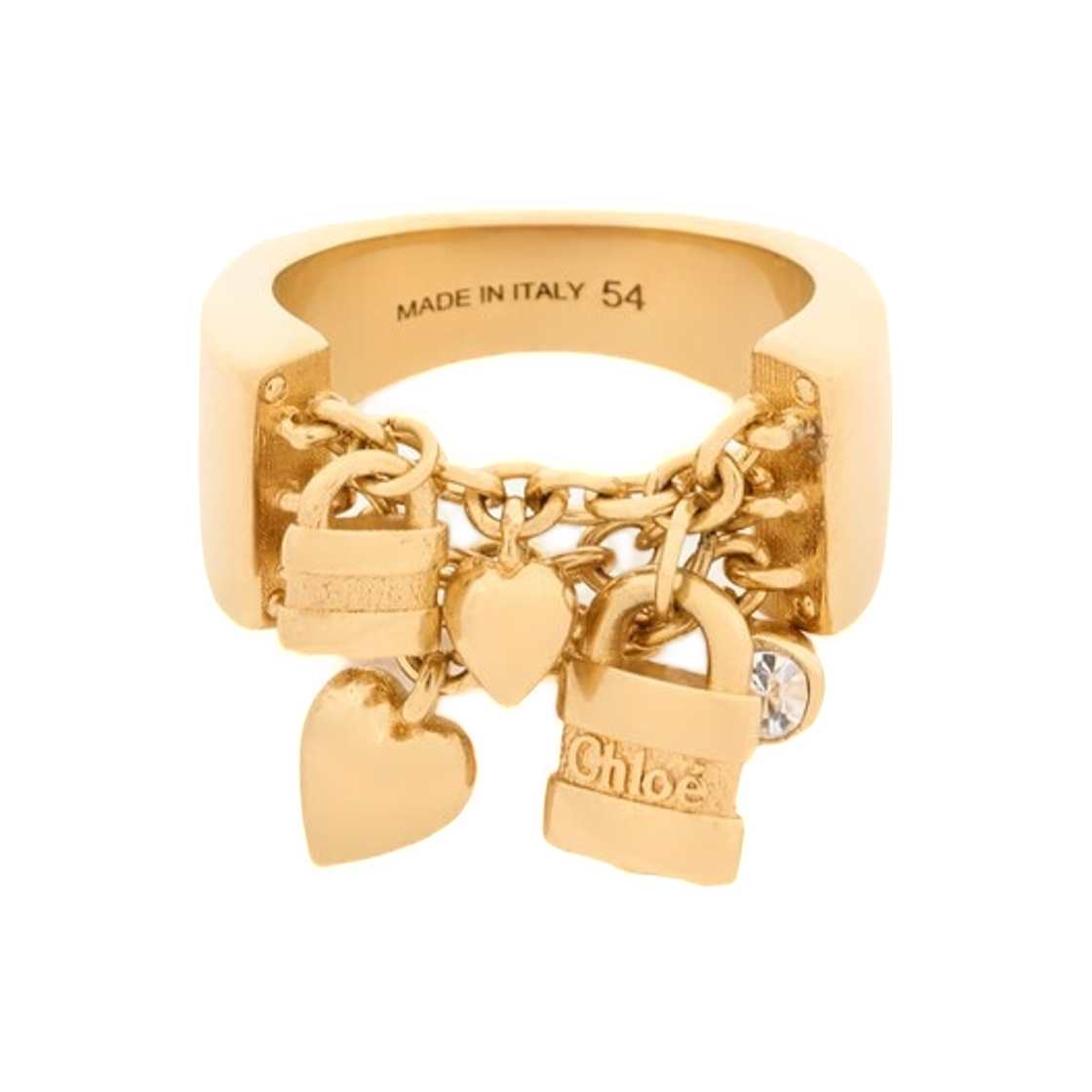 (W) 끌로에 미니 패딩턴 링 빈티지 골드((W) Chloe Mini Paddington Ring Vintage Gold) - 1