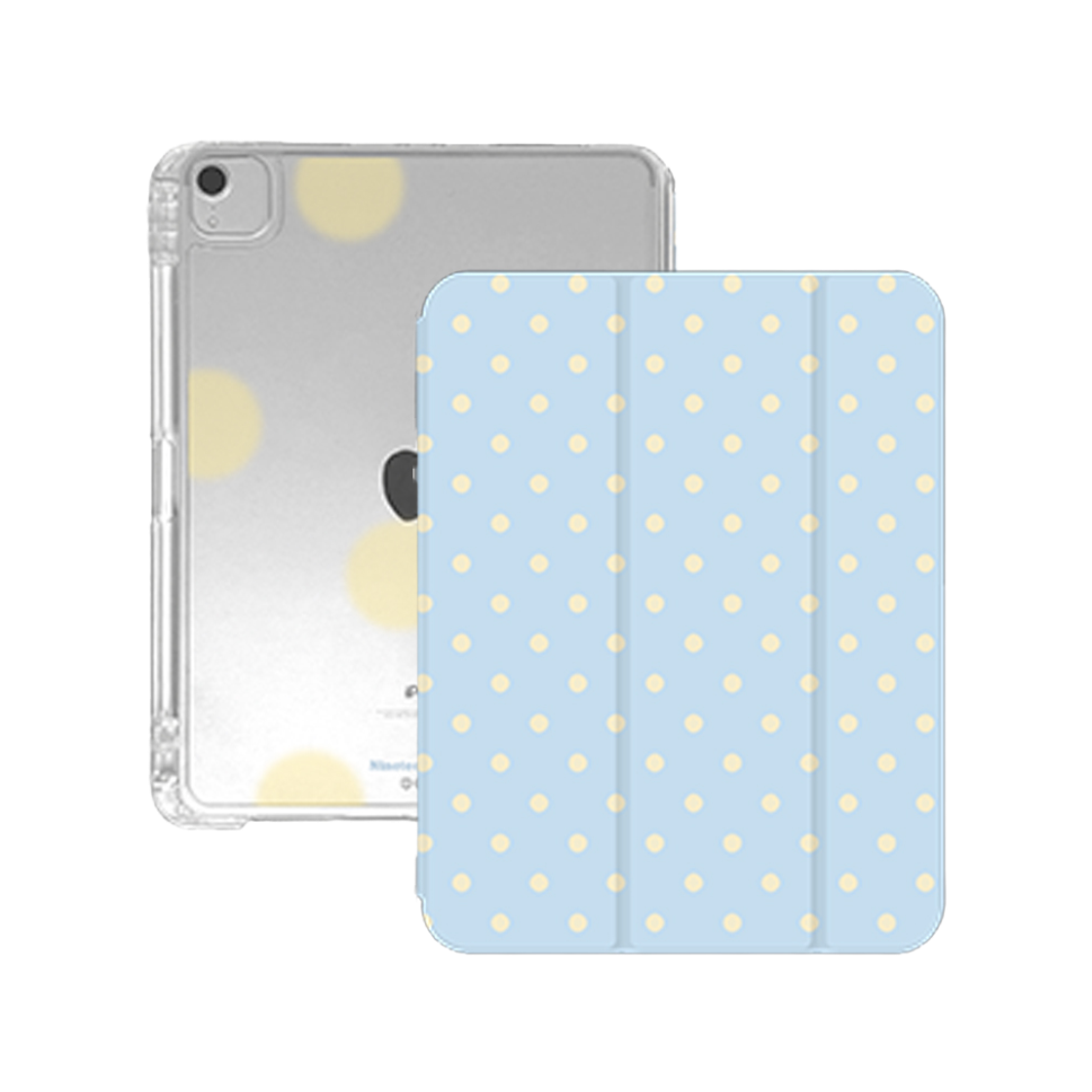 나인틴프라이데이 베이직 도트 아이패드 케이스 - 블루 옐로우(NINETEENFRIDAY Basic Dot Ipad Case - Blue Yellow)