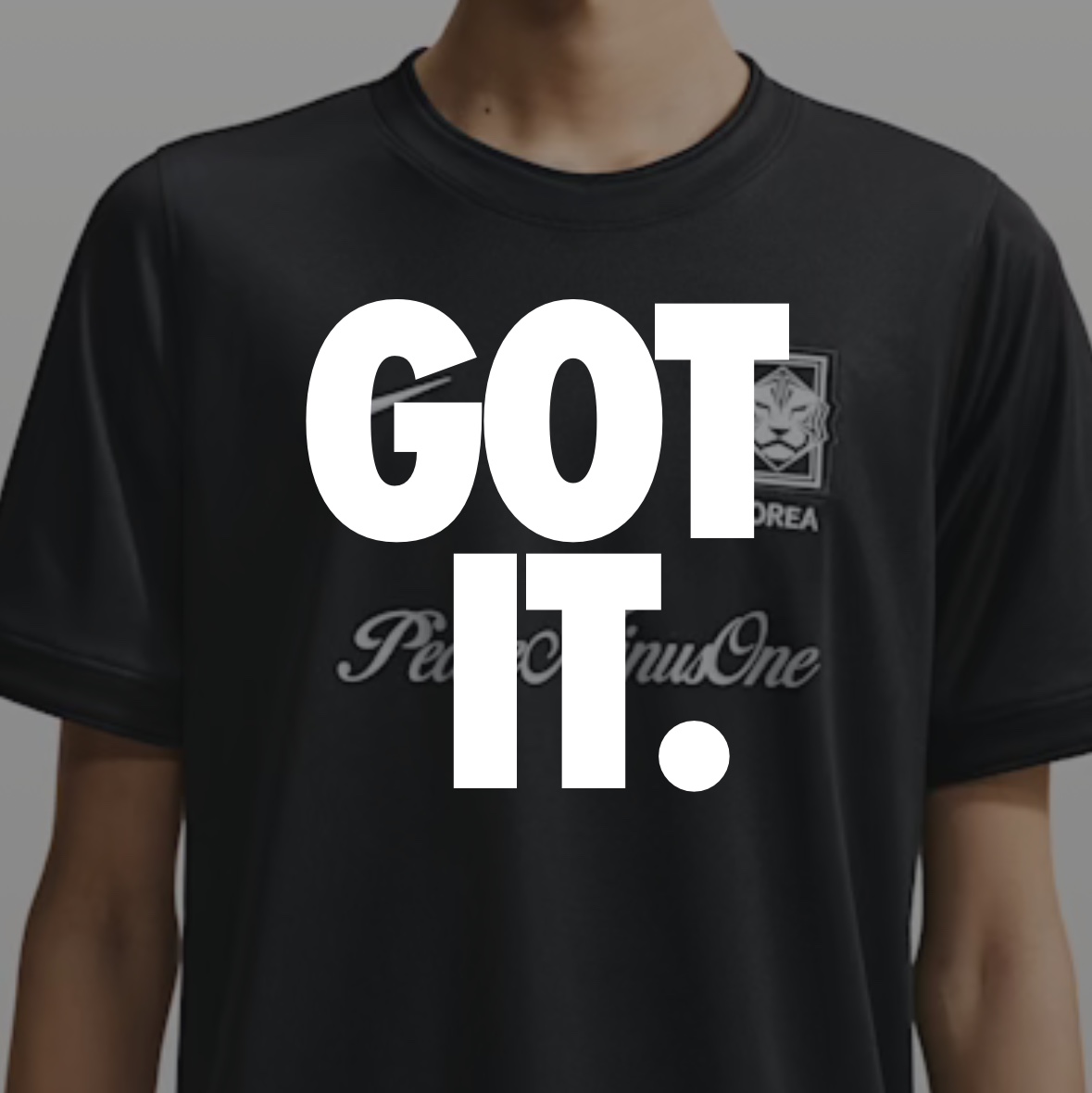 Nike x Peaceminusone Korea Academy Pro Short-Sleeve Football Top Black White 착용 스타일