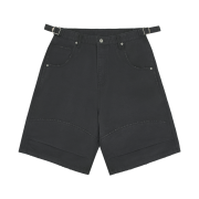MJD Canvas 3D Knee Shorts Charcoal