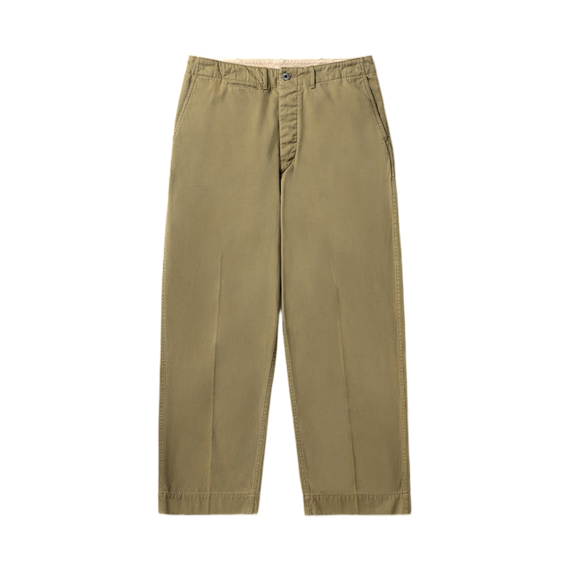 아프레쎄 빈티지 치노 트라우저 그레이지 - 26FW(A.Presse Vintage Chino Trousers Greige - 26FW) - 1