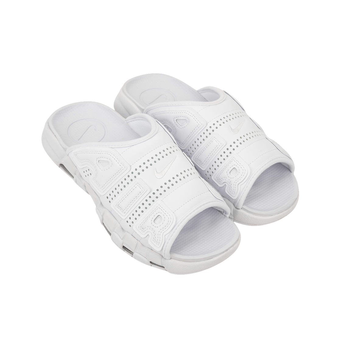 나이키 에어 모어 업템포 슬라이드 화이트(Nike Air More Uptempo Slide White) - 4