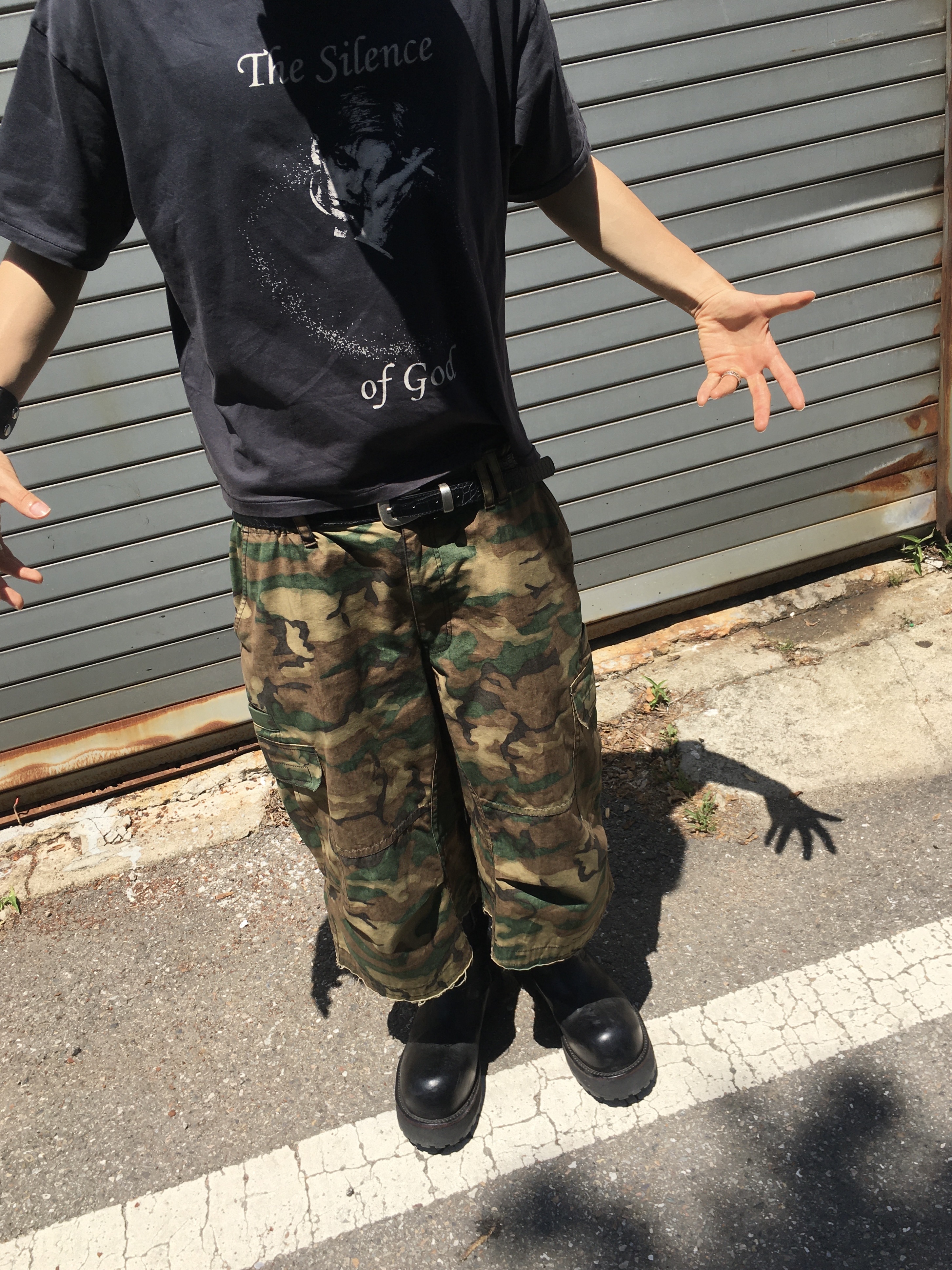 Balenciaga Venom High Boot Black, AX CONNECTION Crocodile Texture Belt 착용 스타일 - 3