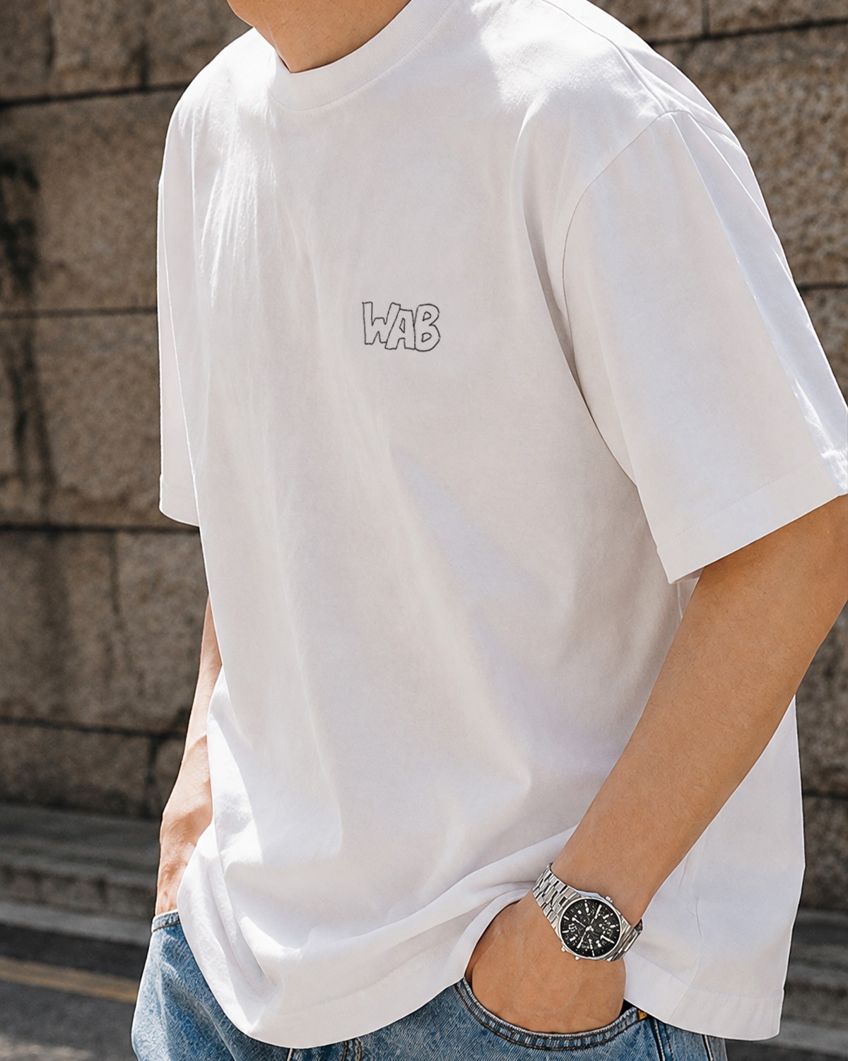 [KREAM 단독] 왓어브레드 두들 숏 슬리브 화이트([KREAM 단독] What A Bread Doodle Short Sleeve White) - 4