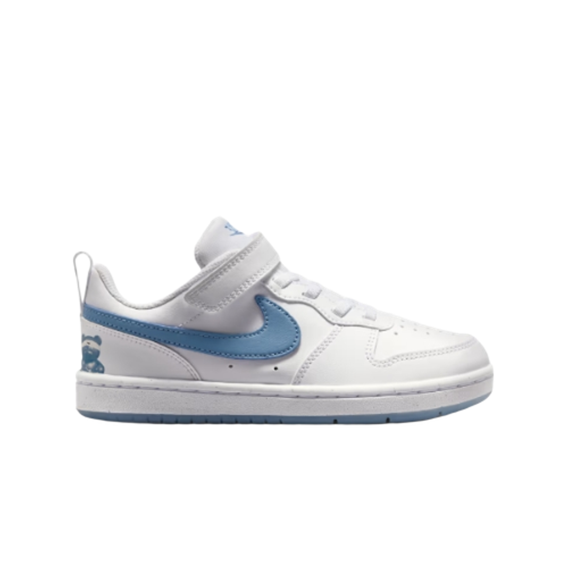 IR3999-100 (PS) Nike Court Borough Low PSV White Work Blue