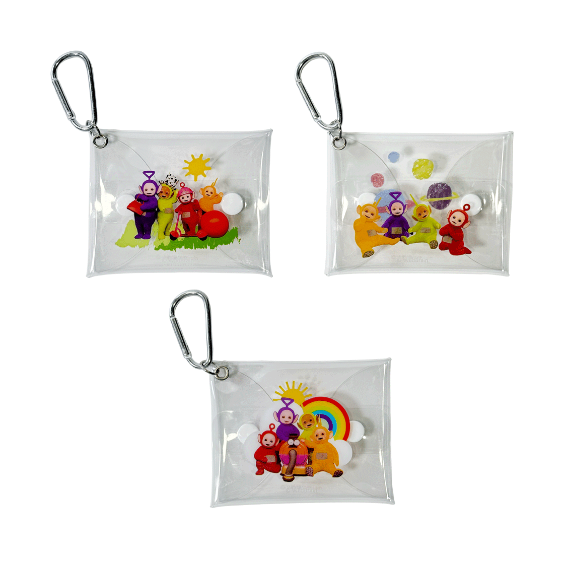 [텔레토비] 클리어 미니 파우치 키링 텔레토비 친구들 1([Teletubbies] Clear Mini Pouch Keyring - Teletubbies & Friends)