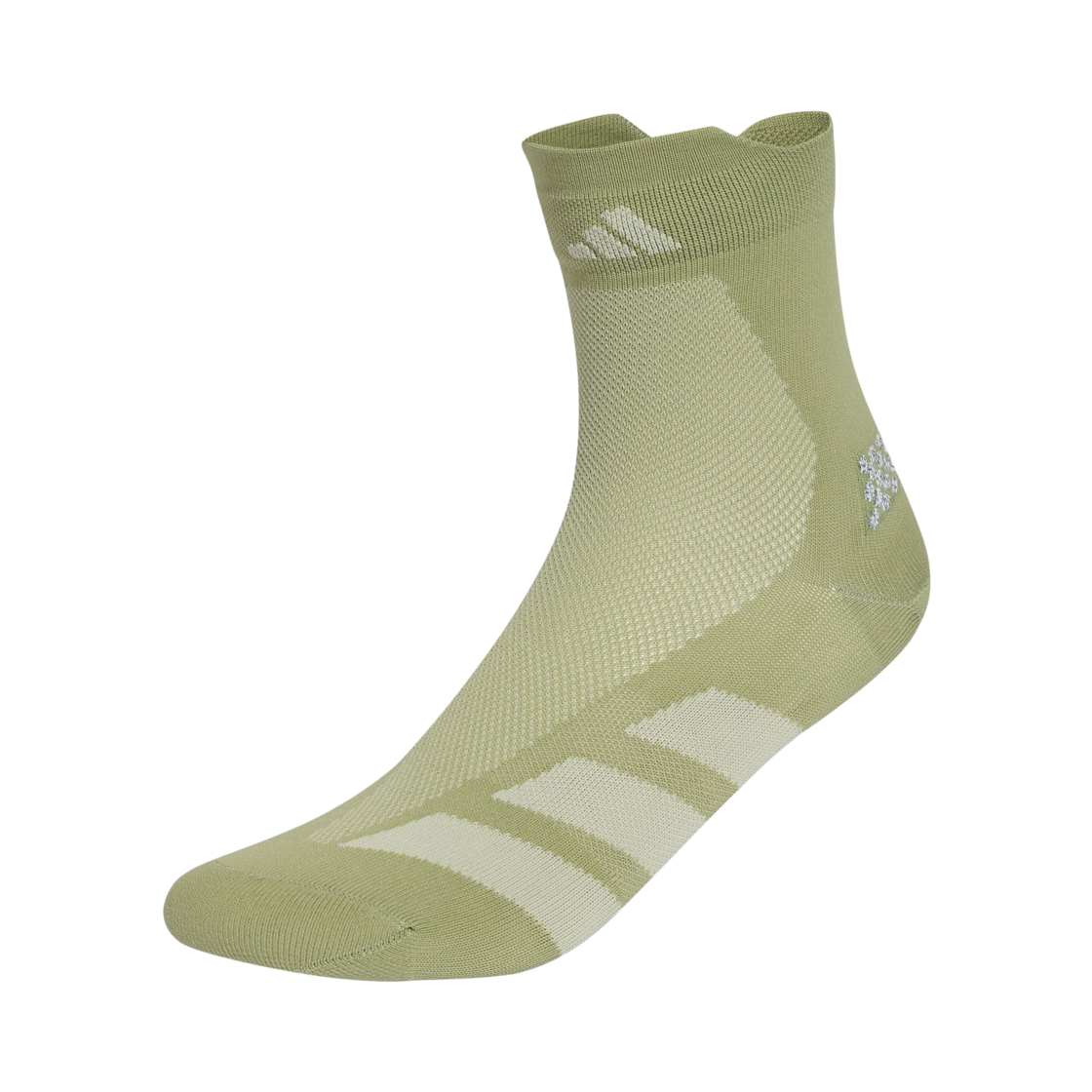 KR8961 Adidas Running Adizero Quarter Socks Tent Green Halo Green