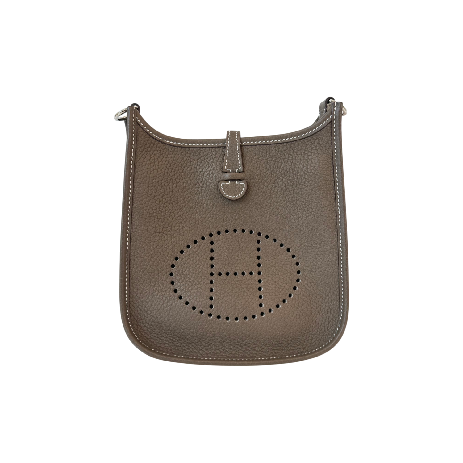 IT44FAPTCEL9 Hermes Evelyne TPM Etoupe Silver Hardware