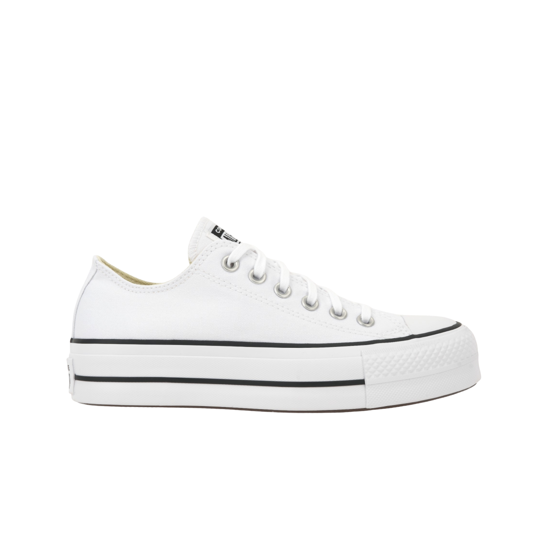 (W) 컨버스 척 테일러 올스타 리프트 로우 화이트 블랙((W) Converse Chuck Taylor All Star Lift Ox White Black)