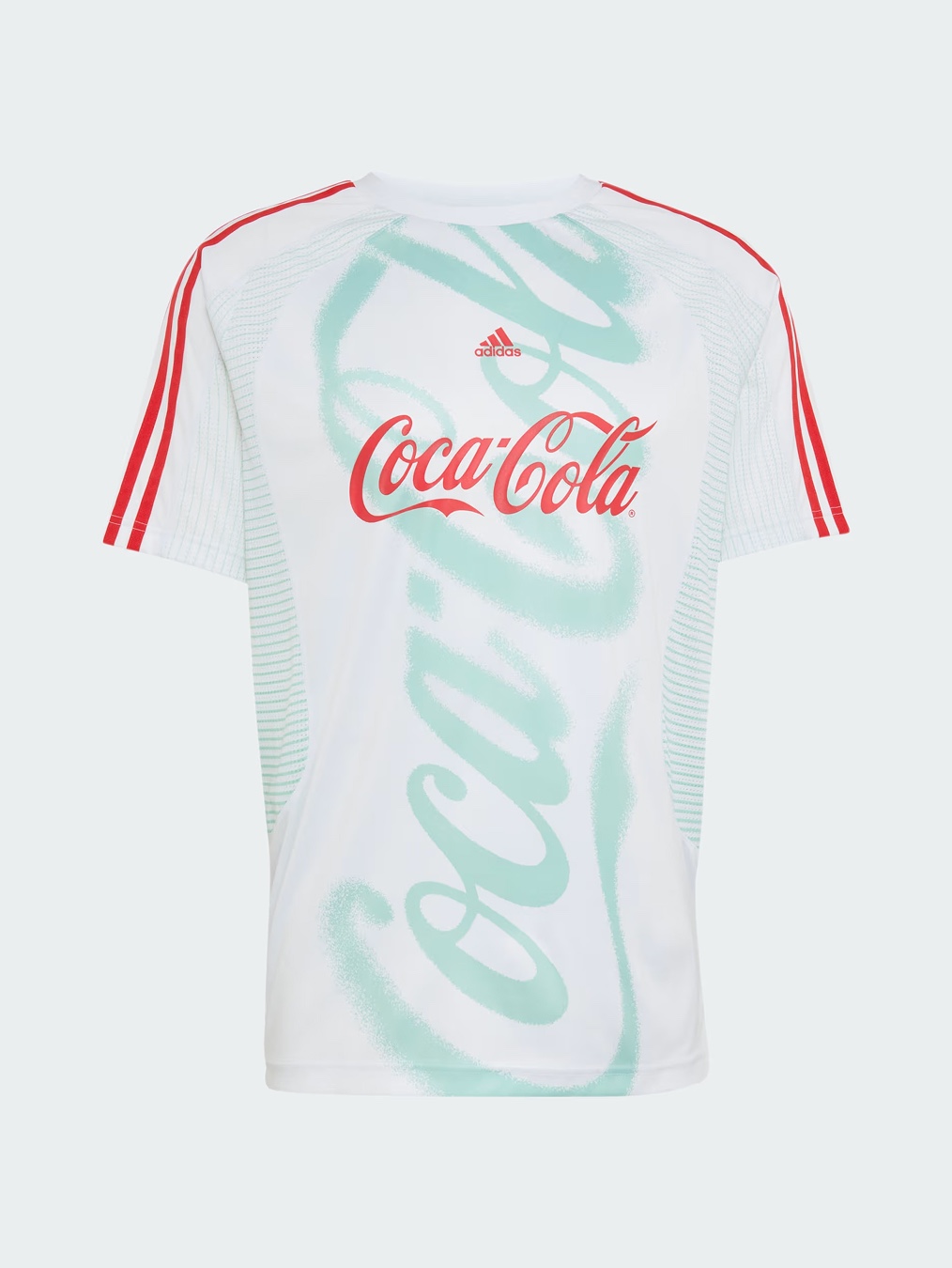 Adidas x Coca-Cola Classic Sport Mesh Up Jersey White Multicolor - KR Sizing, Adidas x Coca-Cola Samba OG Red Core Black 착용 스타일 - 7
