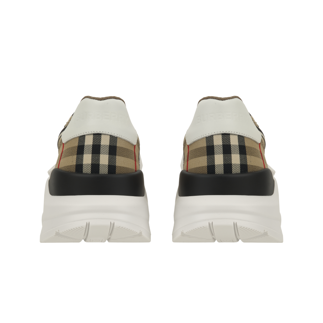 버버리 빈티지 체크 스웨이드 레더 스니커즈 아카이브 베이지(Burberry Vintage Check Suede Leather Sneakers Archive Beige) - 6