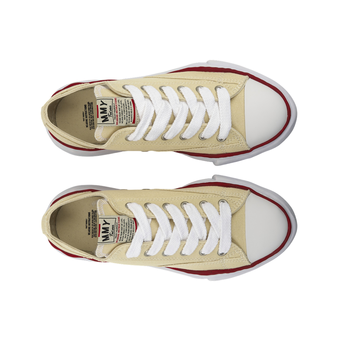 메종 미하라 야스히로 피터슨 OG 솔 캔버스 로우탑 스니커즈 내츄럴(Maison Mihara Yasuhiro Peterson OG Sole Canvas Low-top Sneakers Natural) - 5