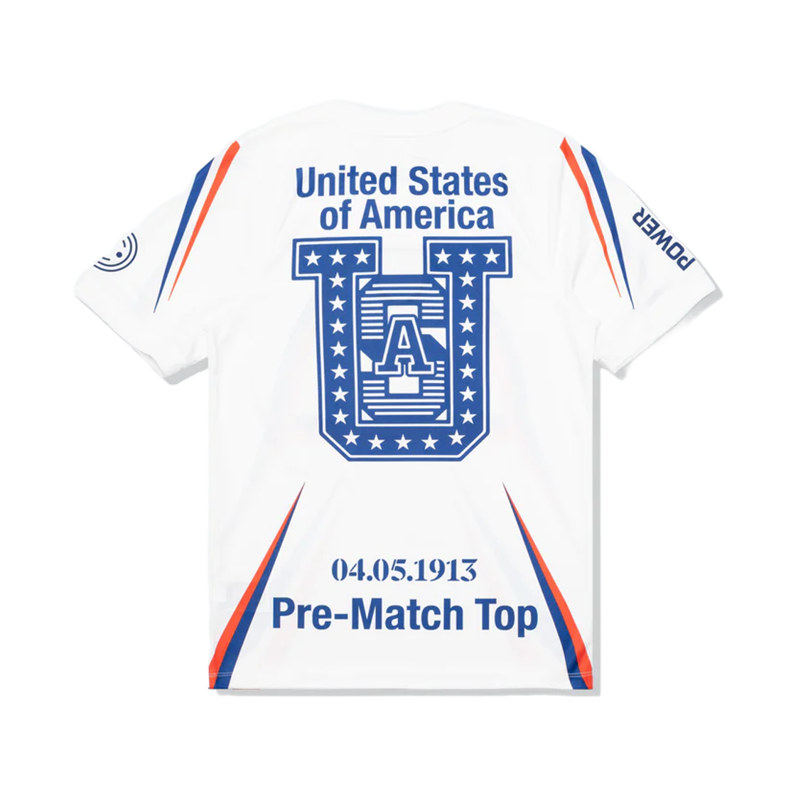 나이키 x 버질 아블로 아카이브 USA 아카데미 프로 숏슬리브 사커 탑 화이트 딥 로얄 블루 (IH1696-100)(Nike x Virgil Abloh Archive USA Academy Pro Short-Sleeve Soccer Top White Deep Royal Blue (IH1696-100)) - 2