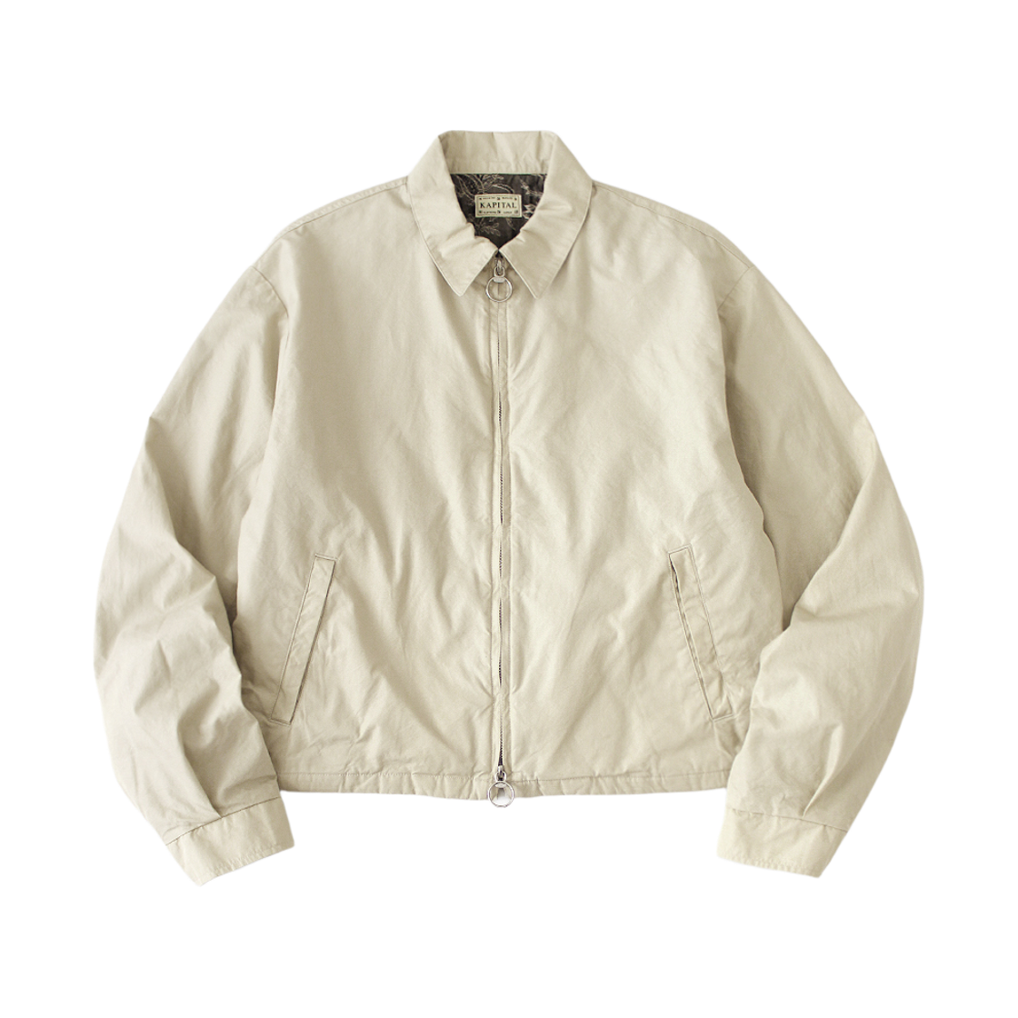 K2603LJ021 Kapital Poplin Hacksaw Drizzler Jacket Beige