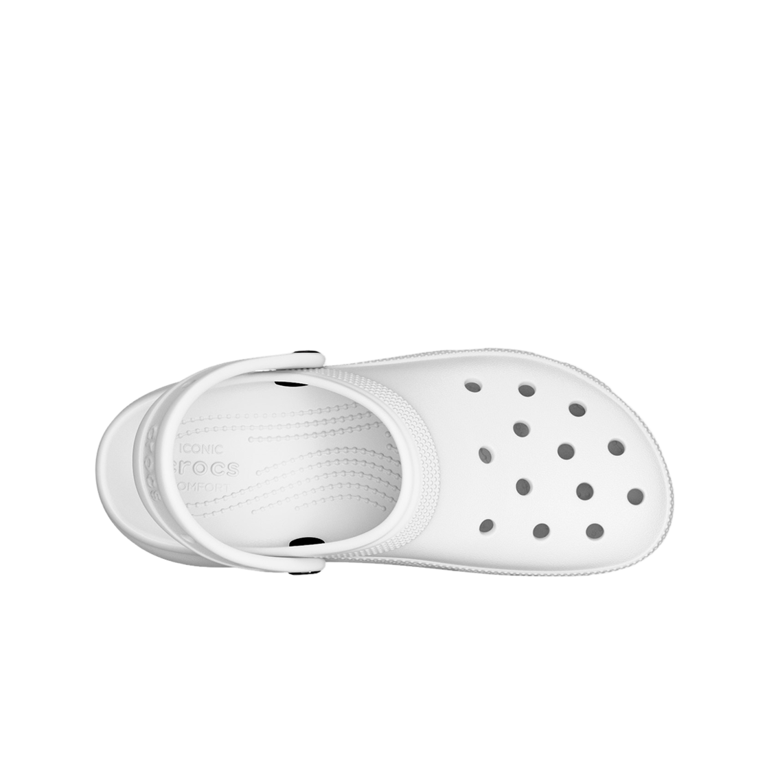 크록스 클래식 플랫폼 클로그 화이트 26SWCL206750(Crocs CLASSIC PLATFORM CLOG W WT 26SWCL206750) - 4