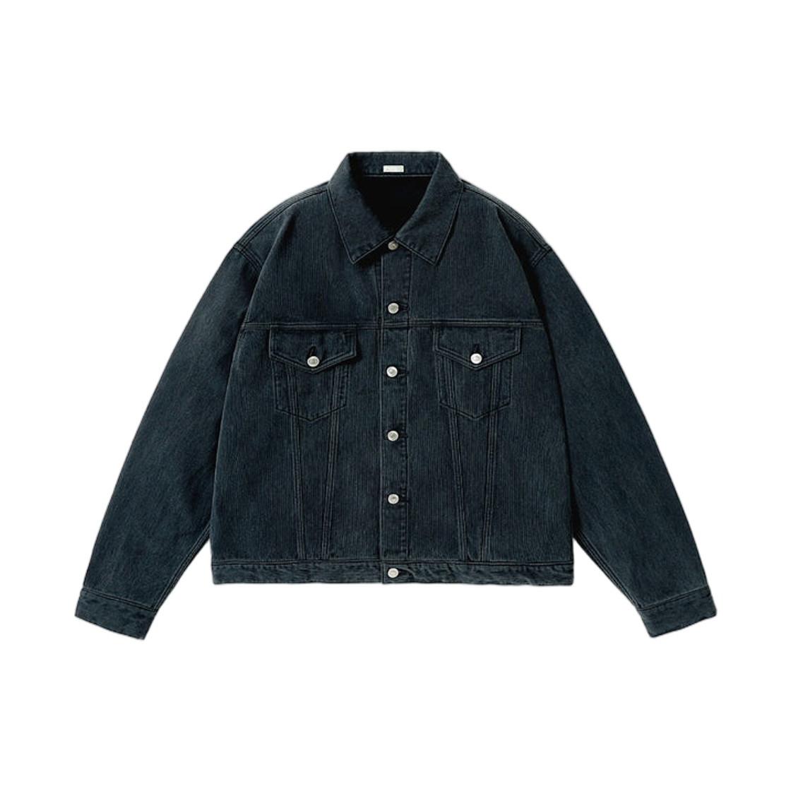 아프레쎄 워시드 실크 코튼 피케 3rd 타입 자켓 블루 - 26FW(A.Presse Washed Silk Cotton Pique 3rd Type Jacket Blue - 26FW) - 1