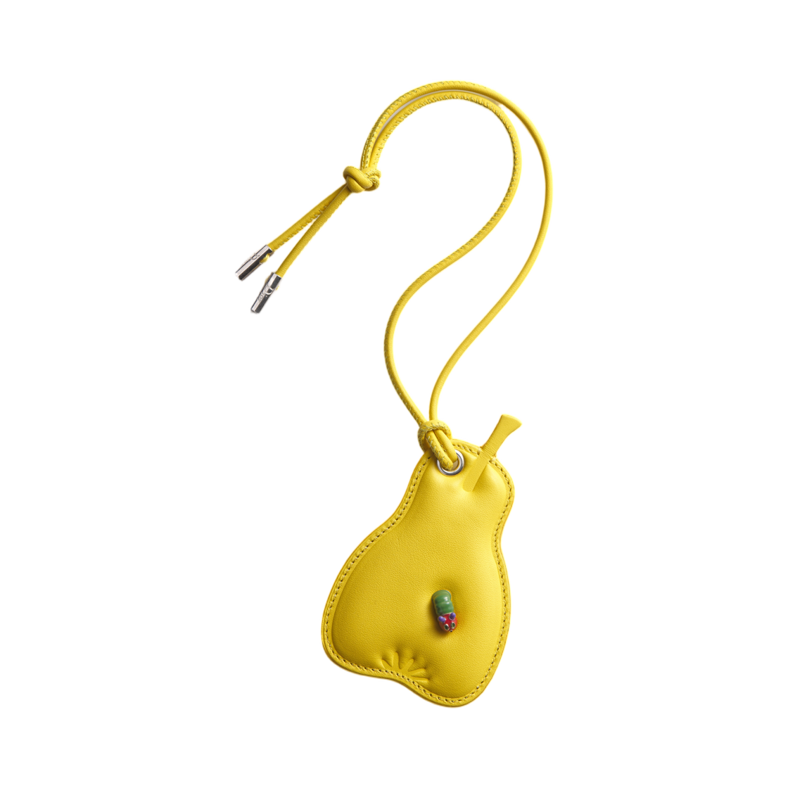 2ESKH670GUA-H225 Dior Pear Bag Charm Calfskin Yellow