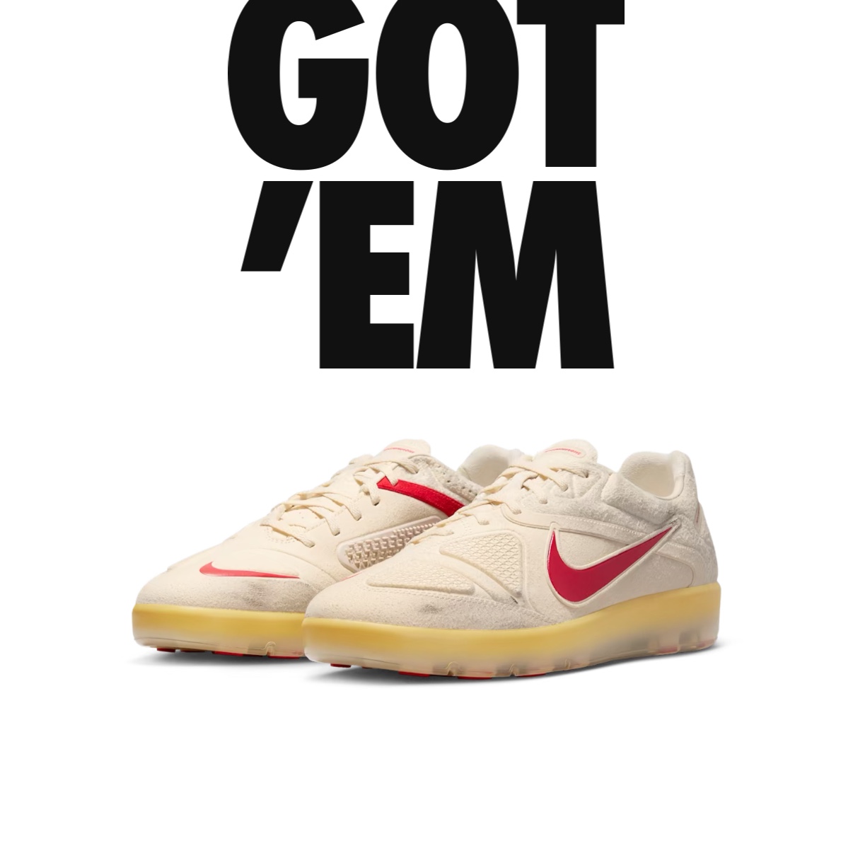 Nike x Peaceminusone Cryoshot CTR360 Natural and University Red 착용 스타일