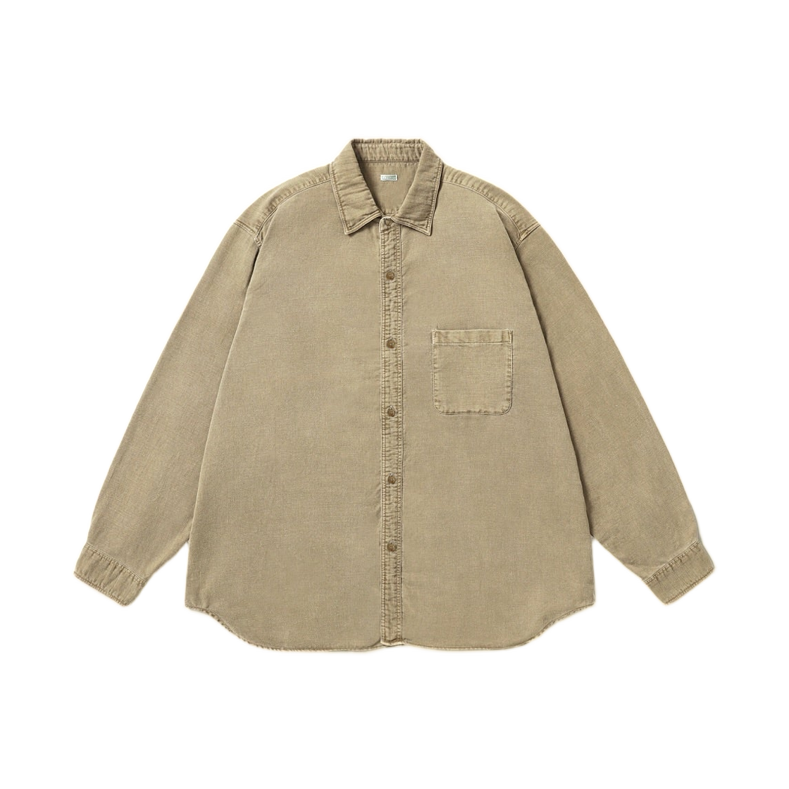 아프레쎄 빈티지 코튼 몰스킨 셔츠 베이지 - 26FW(A.Presse Vintage Cotton Moleskin Shirt Beige - 26FW)
