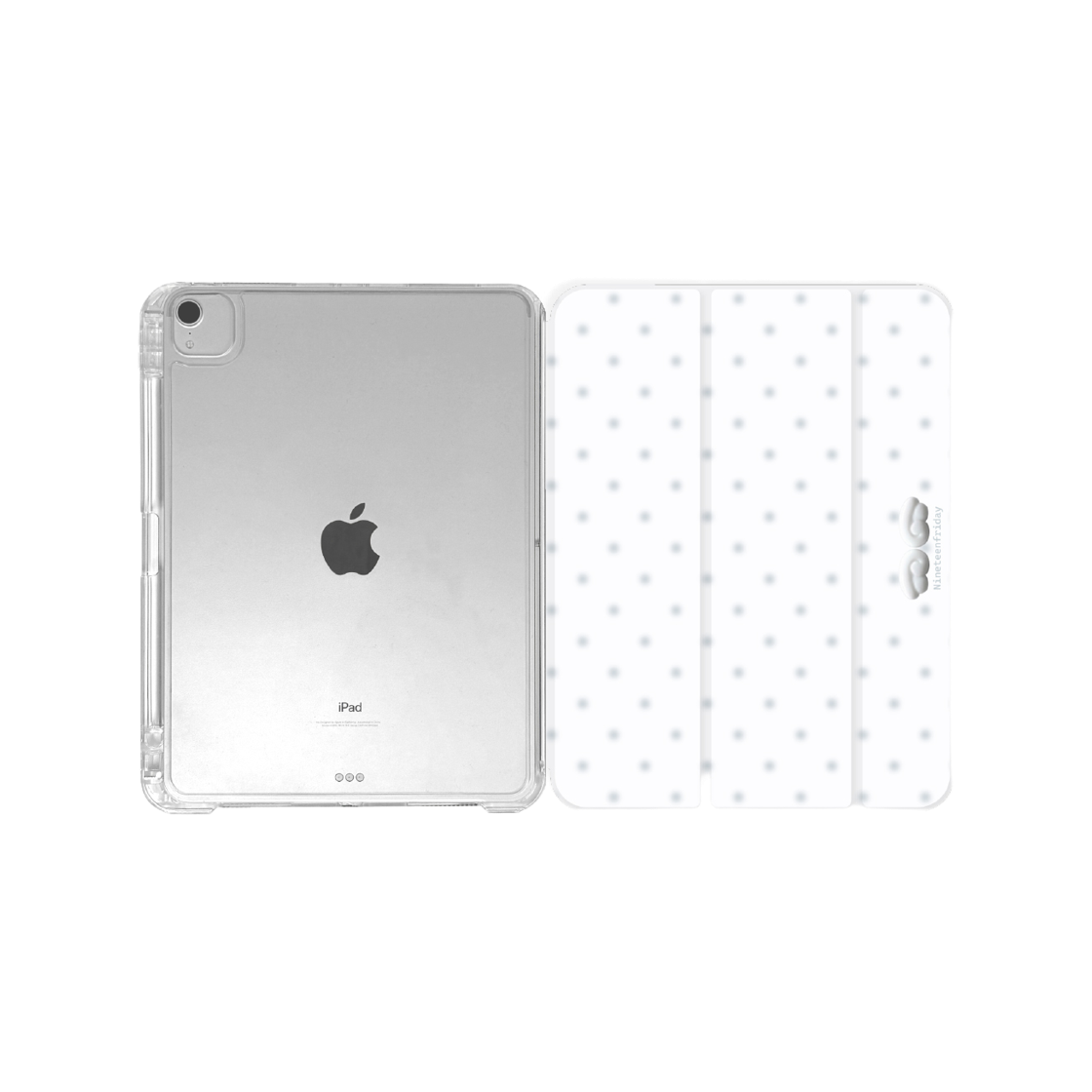 나인틴프라이데이 입체 엔젤 도트 아이패드 케이스 - 화이트(NINETEENFRIDAY 3D Angel Dot Ipad Case - White) - 2