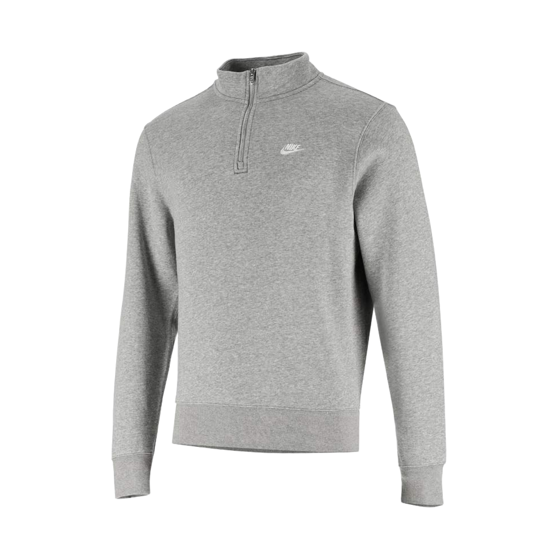 FN3865-063 Nike NSW Club 1/2 Zip Fleece Top Dark Grey Heather White - Asia