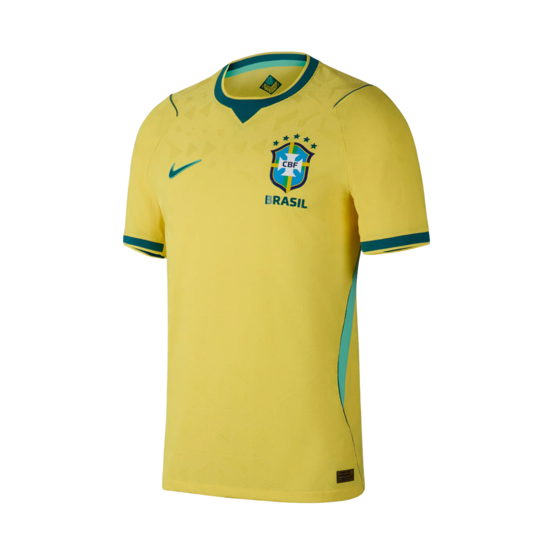 IB5143-724 Nike Brazil National Team 2026 Match Home Aero-Fit Football Shirt Canary Light Menta (IB5143-724) (Non Marking Ver.)