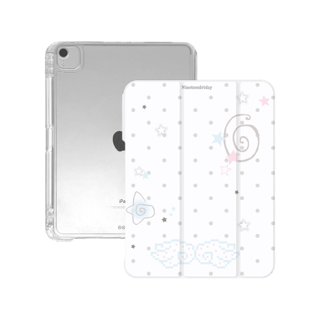 나인틴프라이데이 엔젤 스타 도트 아이패드 케이스(NINETEENFRIDAY Angel Star Dot Ipad Case) - 1