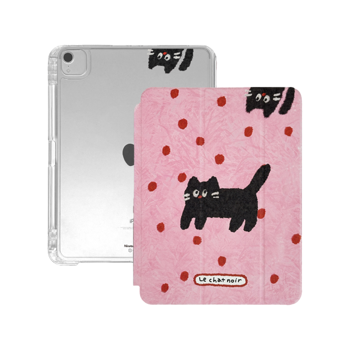 나인틴프라이데이 털복숭 고양이 아이패드 케이스 - 핑크(NINETEENFRIDAY Fur Cat Ipad Case - Pink)