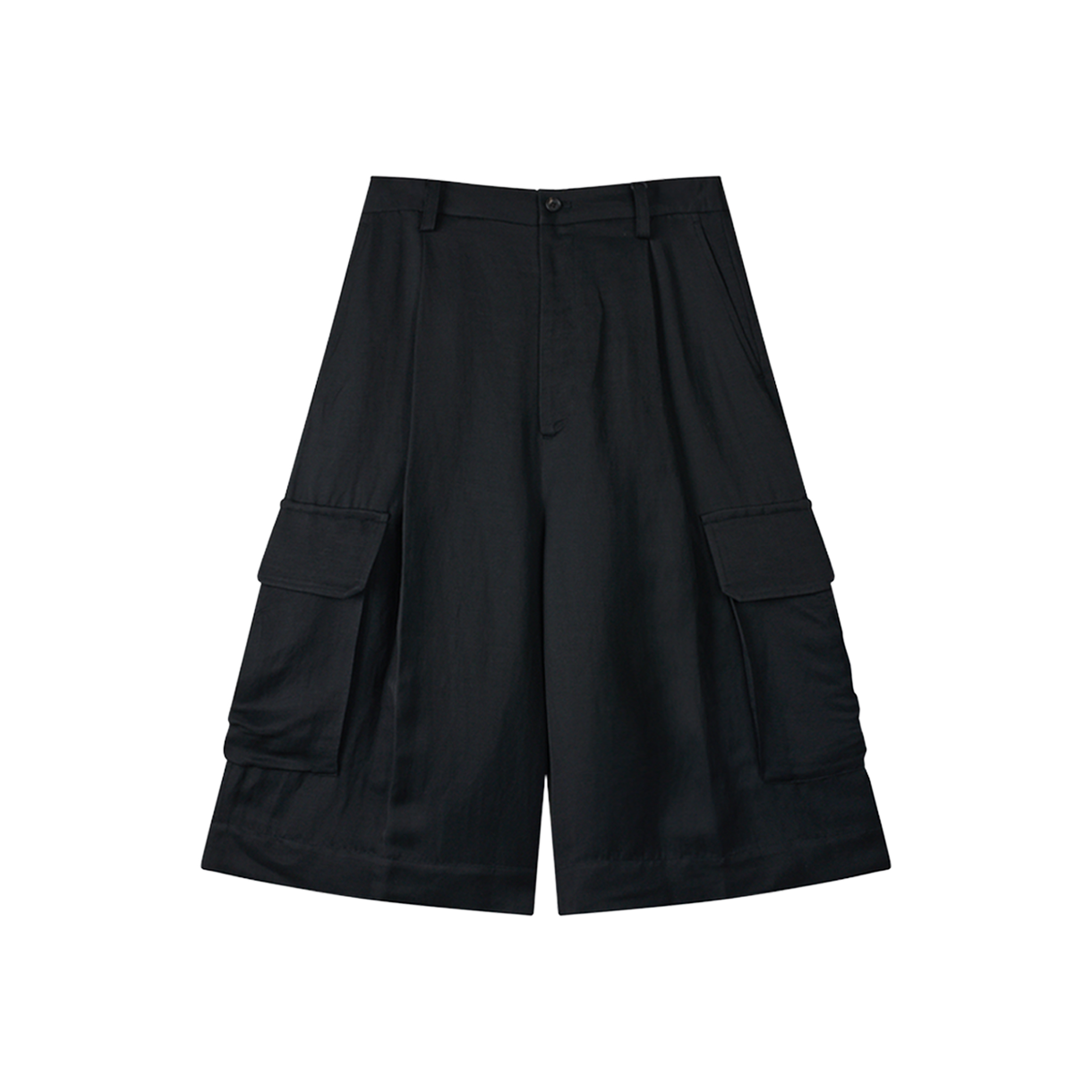 슈타인 비스코스 린넨 브라이트 트윌 카고 쇼츠 블랙 - 26SS(ssstein Vis/Li Bright Twill Cargo Shorts Black - 26SS)