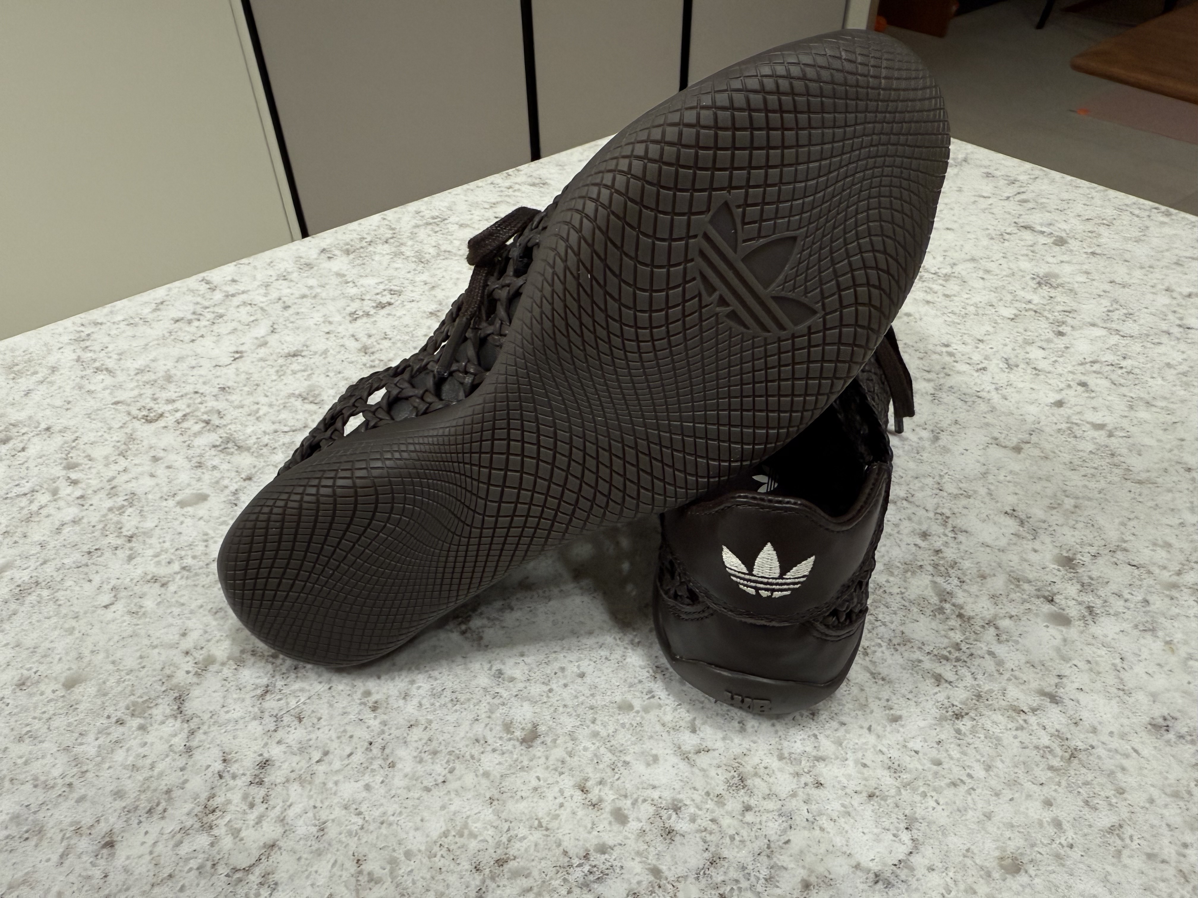 Adidas x Wales Bonner Karintha Basketry Dark Brown Dark Brown 착용 스타일 - 7