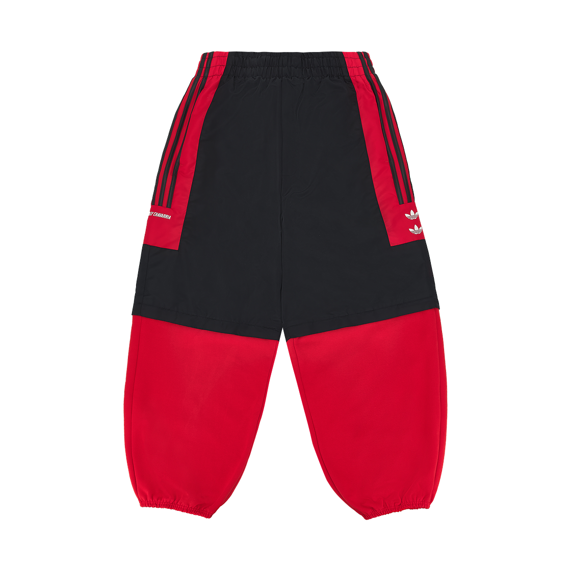 KD9359 Adidas x Willy Chavarria Chavarria Fleece Trackpants Black Red - US Sizing