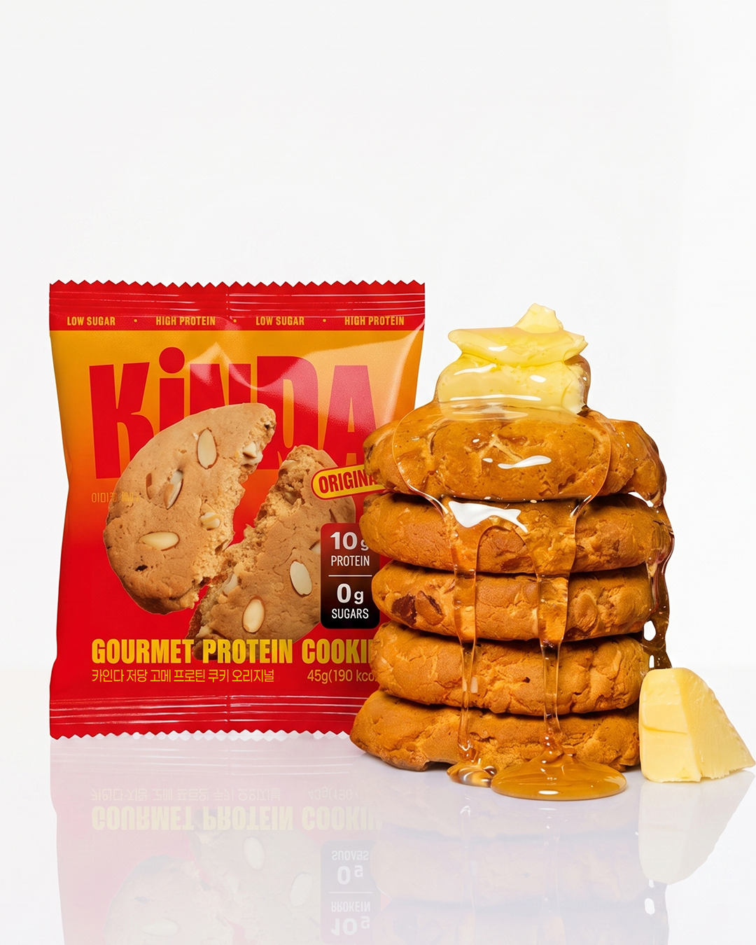 [KREAM 단독] 카인다바이트 저당 고단백 쿠키 레드 세트 (고메 10 + 미니 4)([KREAM 단독] Kindabite Protein Cookie Red Set) - 2