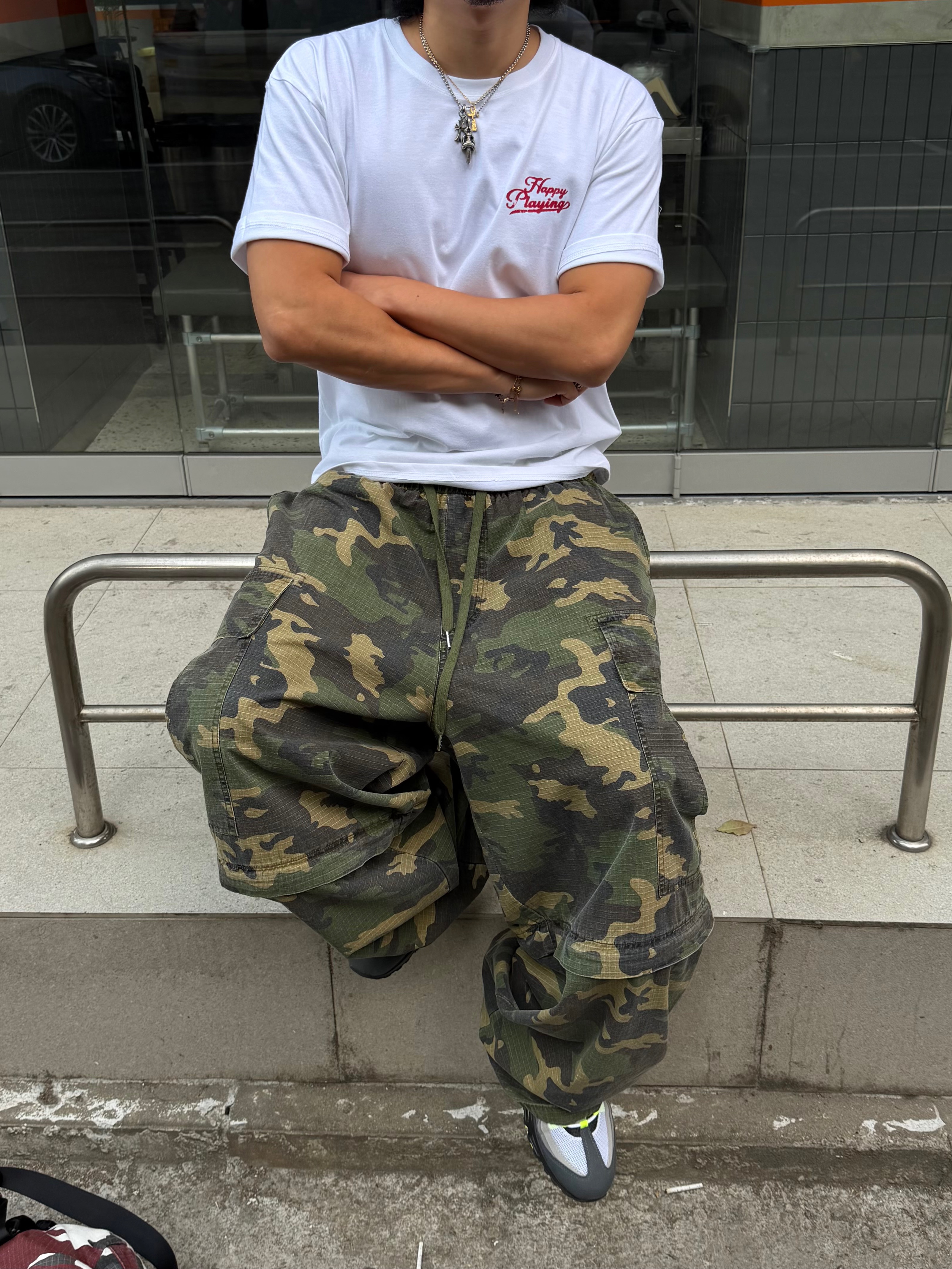 Supreme x Fox Racing Beanie White - 25FW, Nike Air Max 95 OG Neon 착용 스타일 - 7