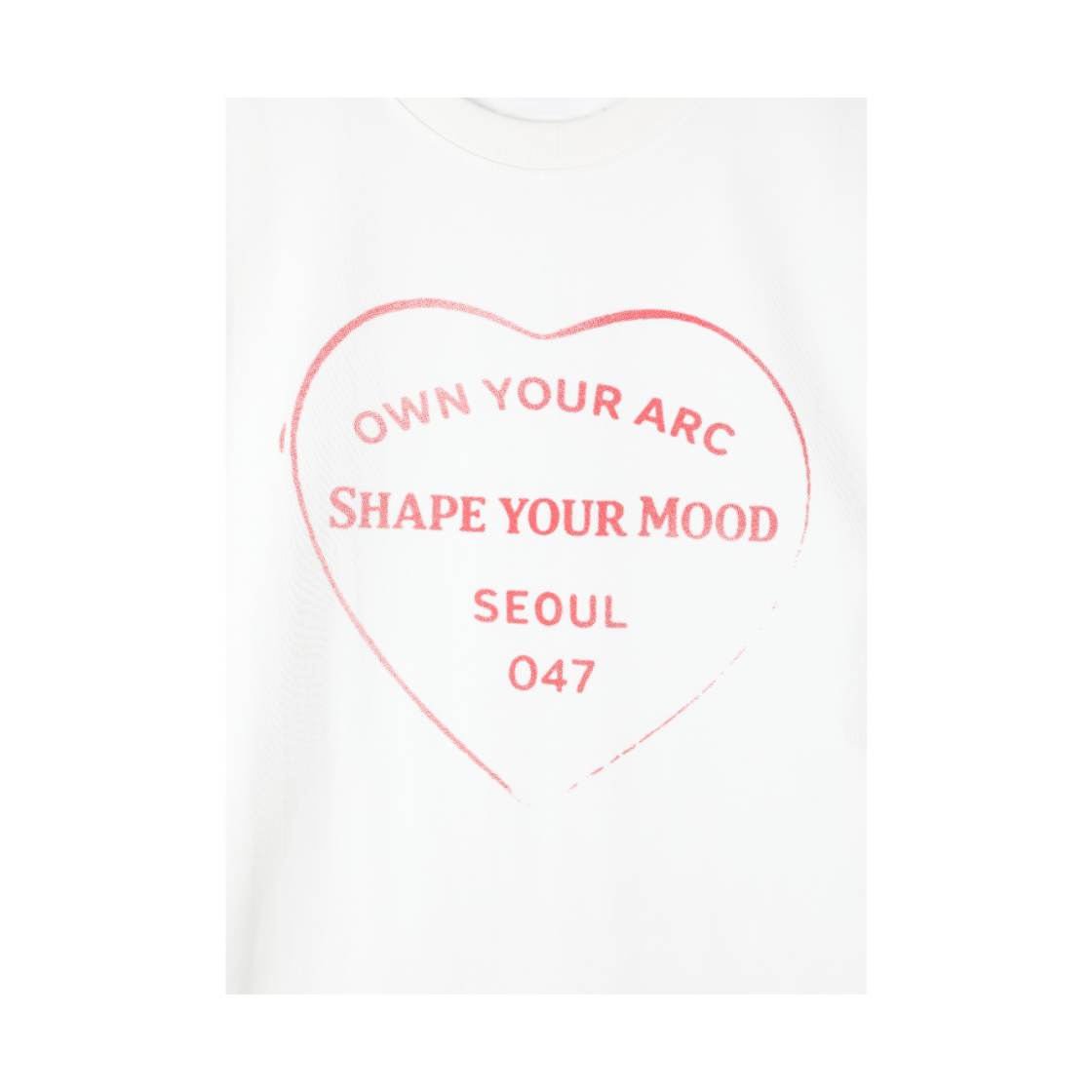 아크무어 하트 아카이브 레터링 티 아이보리(ARCMOOR Heart Archive Lettering T-Shirt Ivroy) - 4