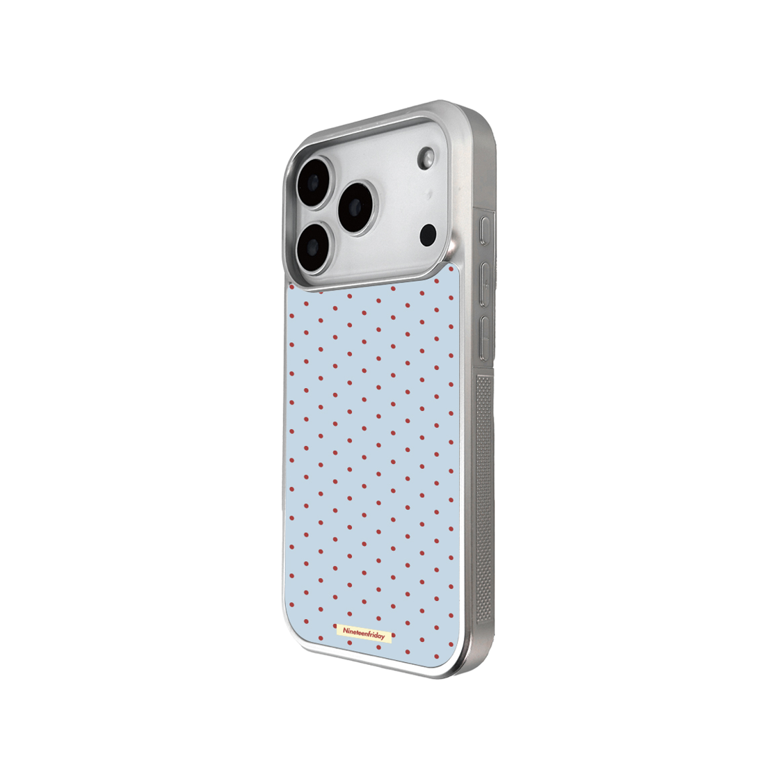 나인틴프라이데이 입체 토마토 실버 맥세이프 에폭시 케이스 - 블루(NINETEENFRIDAY 3D Tomato Silver Magsafe Epoxy Case - Blue) - 2