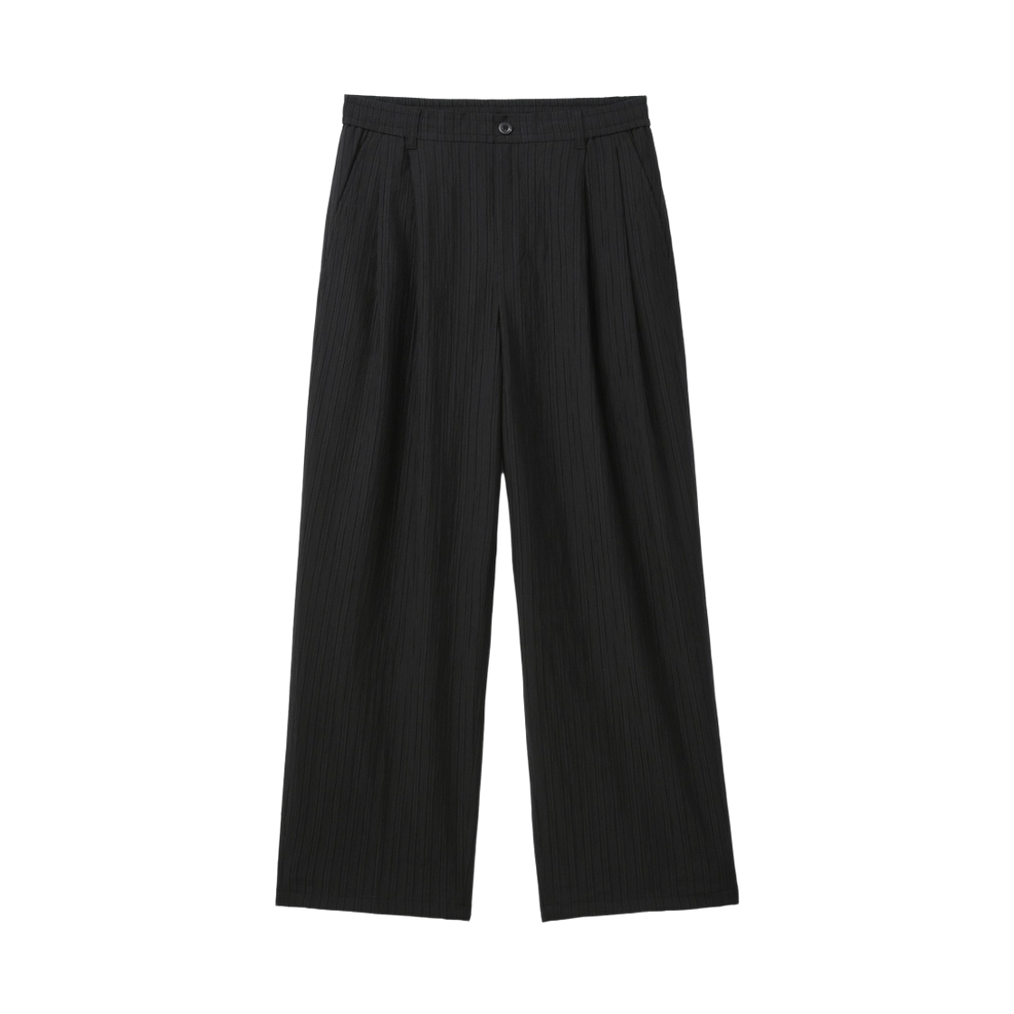 커스텀멜로우 루즈핏 턱 플리츠 팬츠 블랙(Customellow Loose Fit Tucked Pleats Pants Black)