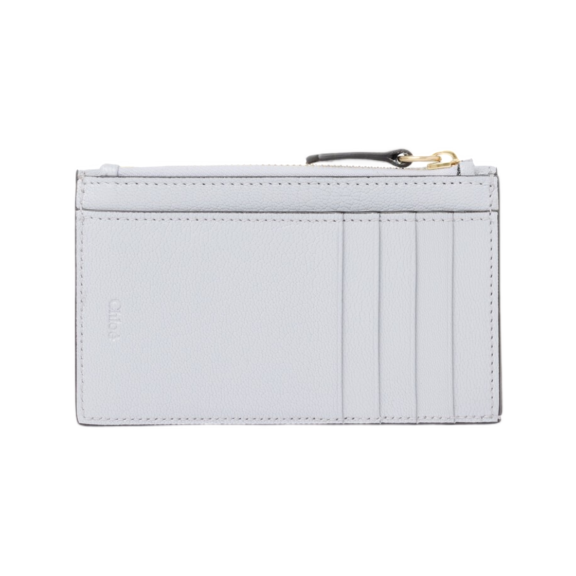 끌로에 스몰 엔벨로프 퍼스 카드 슬롯 그레인드 레더 그레이시 블루(Chloe Small Envelope Purse with Card Slots in Grained Leather Greyish Blue) - 2