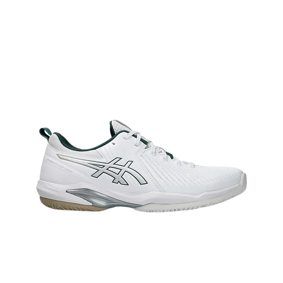 1043A030-100 Asics Prestige Neo White Pure Silver - D Standard
