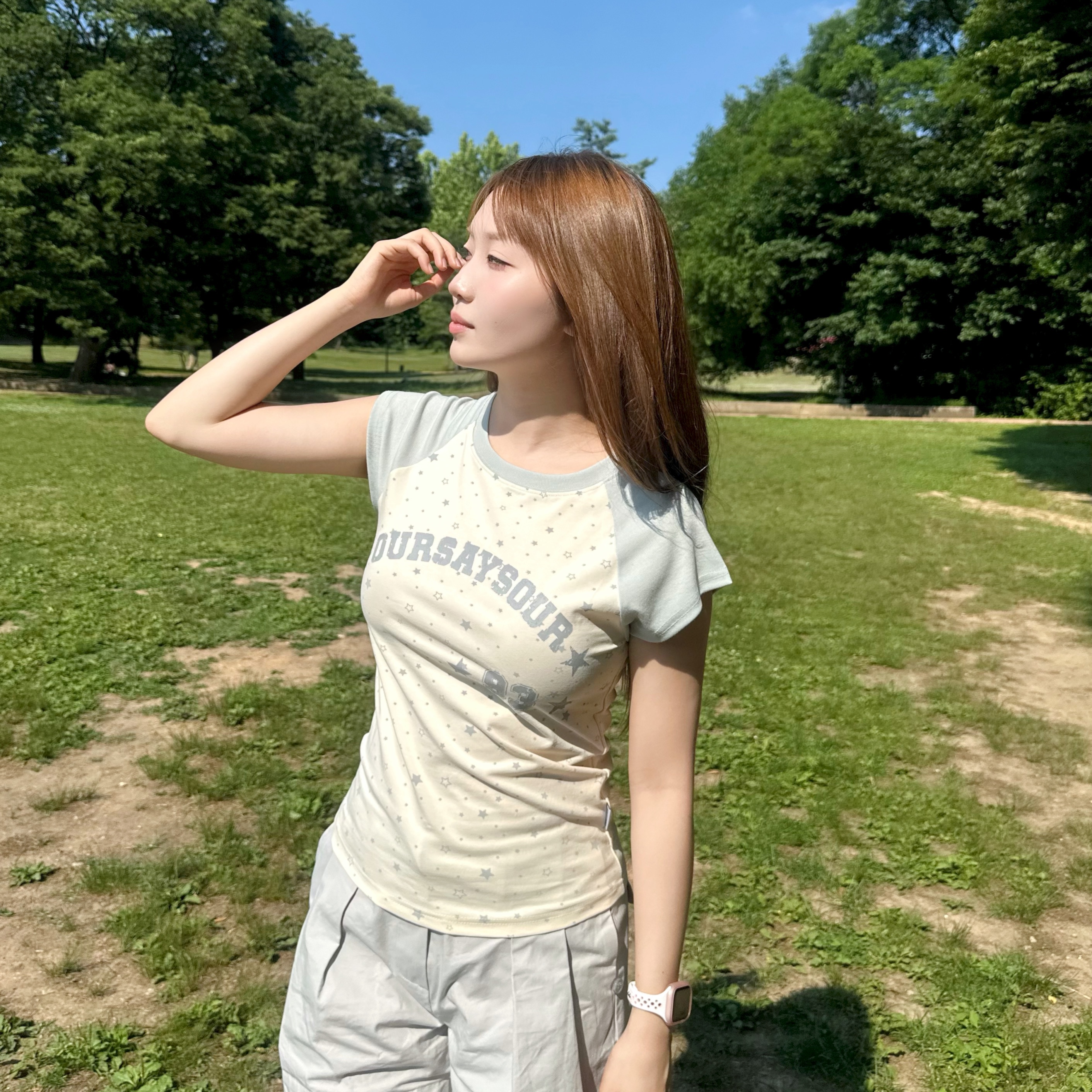 (W) Adidas Taekwondo Off White Dark Brown 착용 스타일 - 3