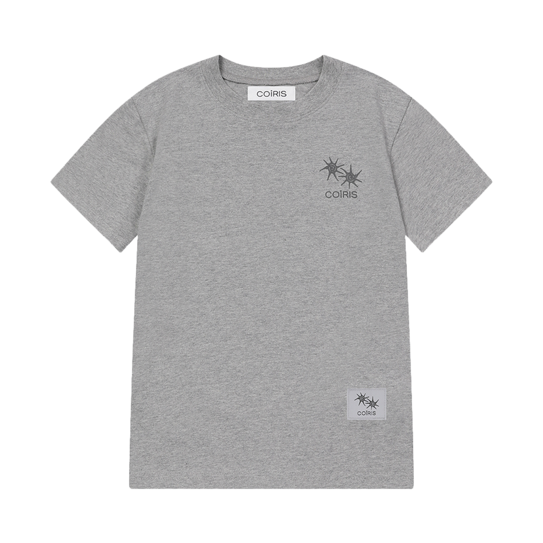 코이리스 백 로고 반팔 티 그레이(Coiris Back Logo Half T Gray) - 2
