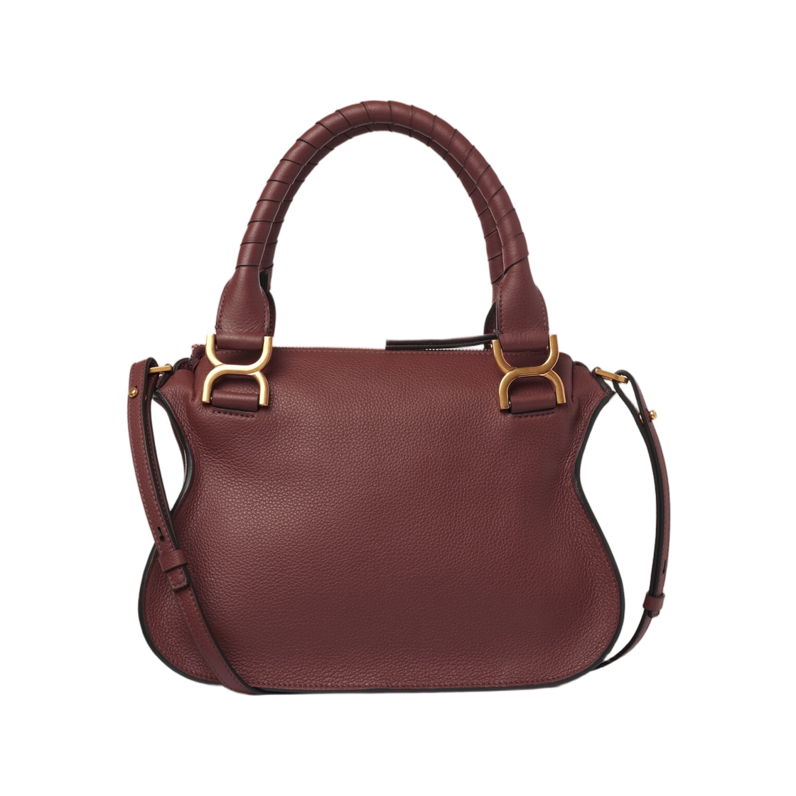 끌로에 스몰 마르씨 백 그레인드 레더 크래프티 브라운(Chloe Small Marcie Bag in Grained Leather Crafty Brown) - 2