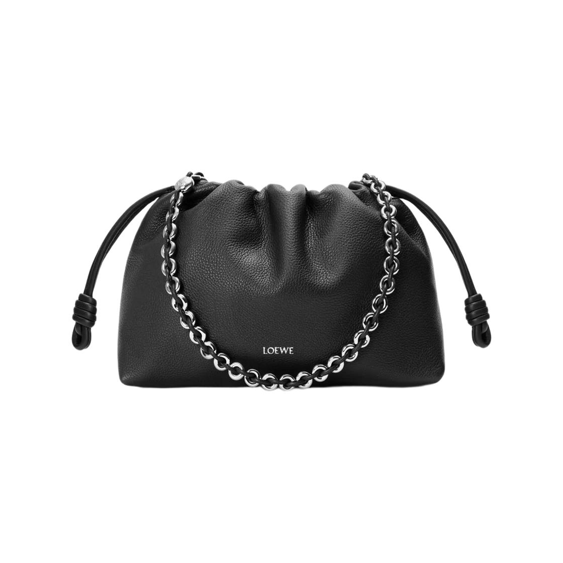 로에베 파인 그레인드 카프스킨 미디움 플라멘코 퍼스 블랙(Loewe Medium Flamenco Purse in Fine Grained Calfskin Black) - 1